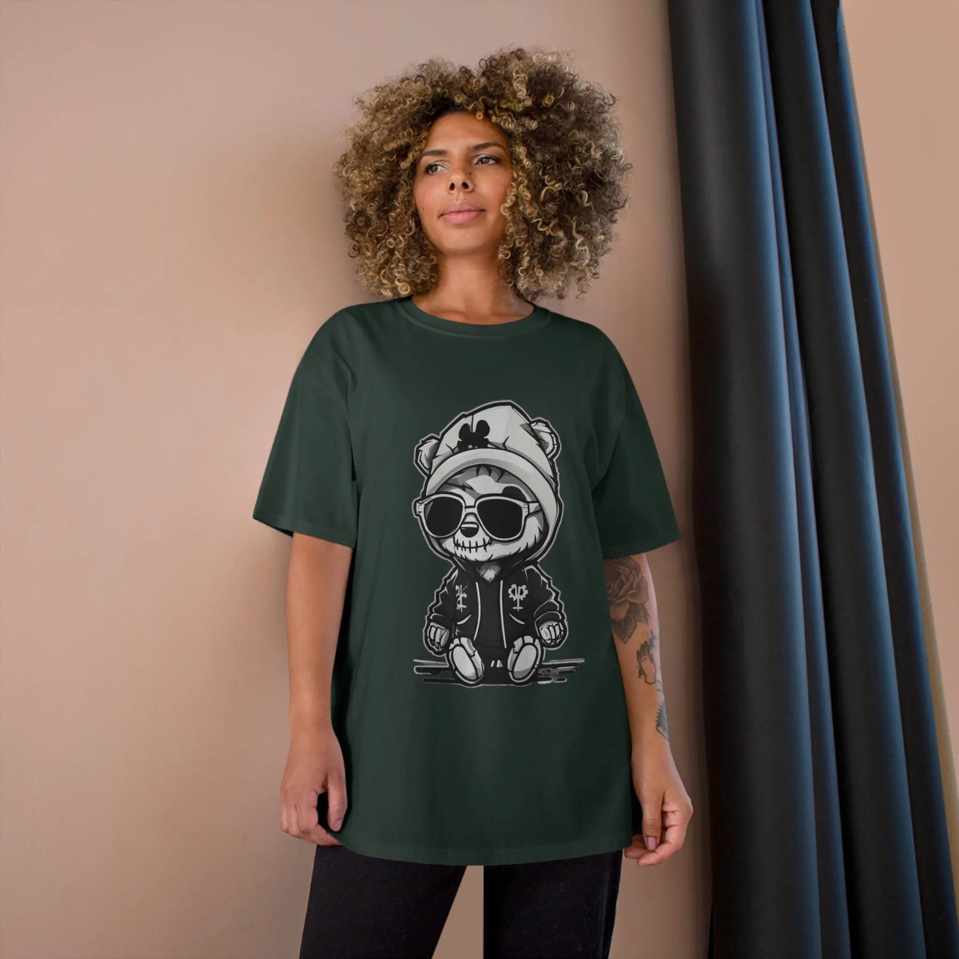 Bear cub street Champion T-Shirt - RoosStyle Design