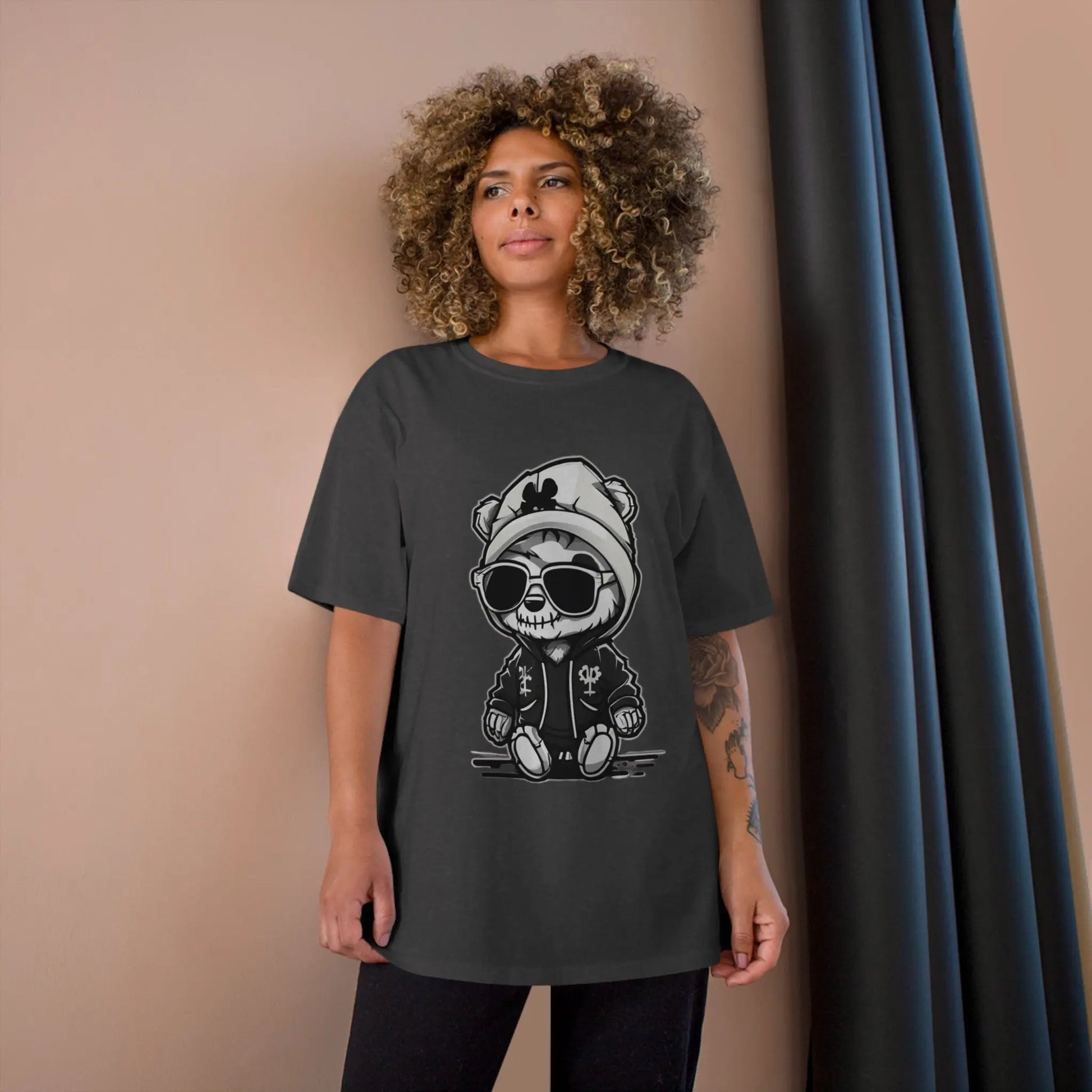 Bear cub street Champion T-Shirt - RoosStyle Design