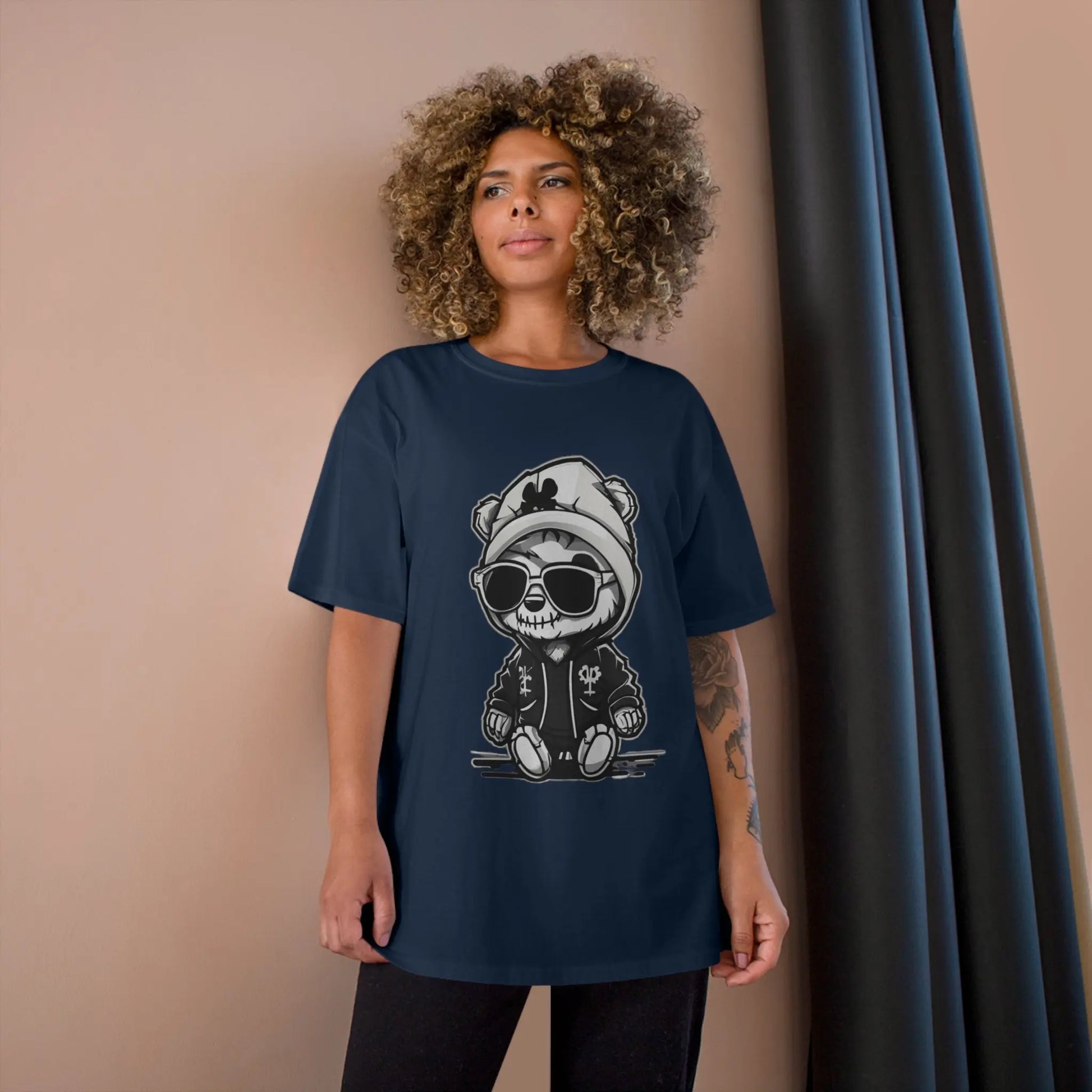 Bear cub street Champion T-Shirt - RoosStyle Design