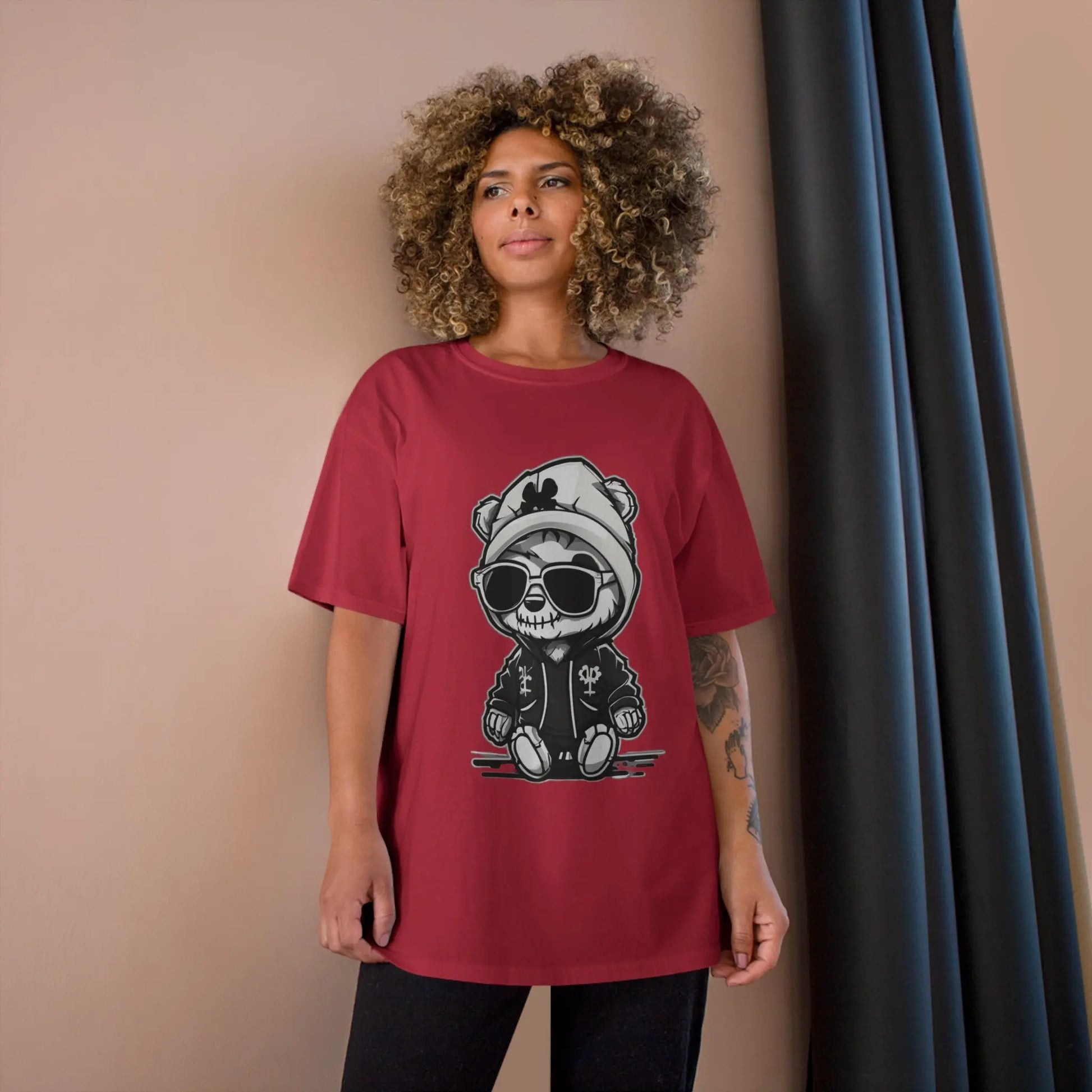 Bear cub street Champion T-Shirt - RoosStyle Design