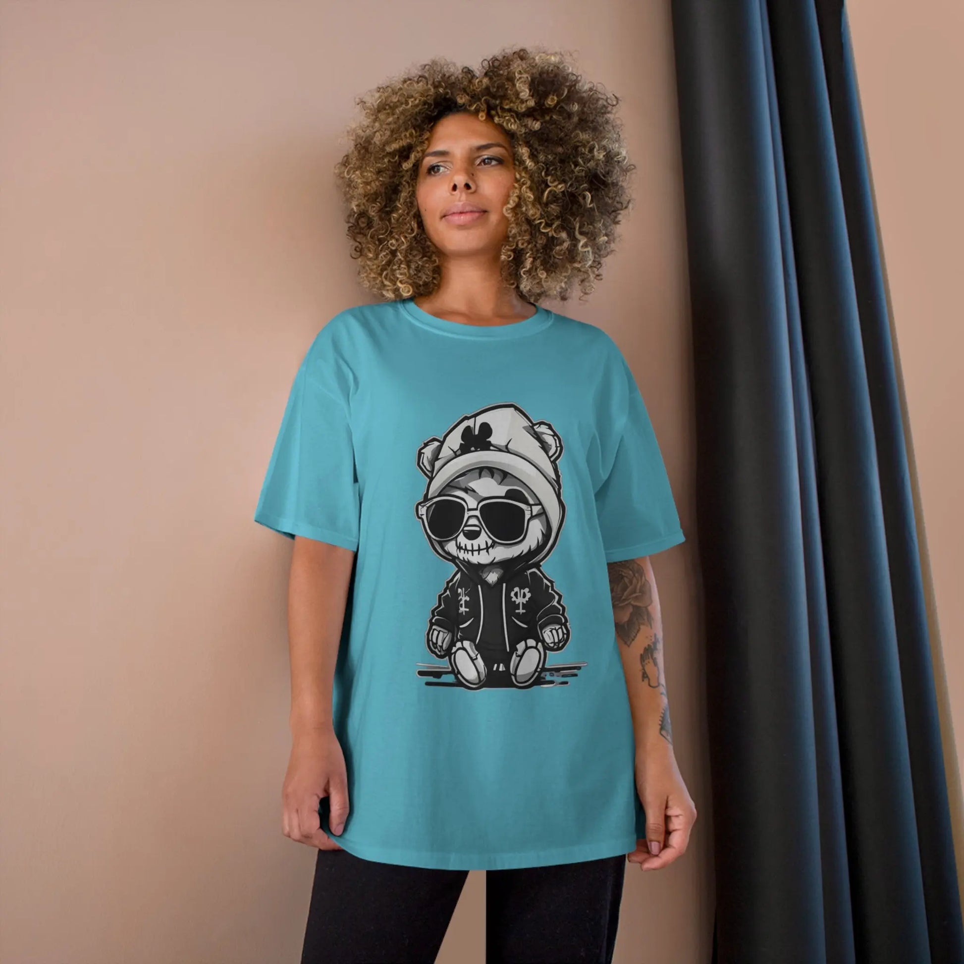 Bear cub street Champion T-Shirt - RoosStyle Design