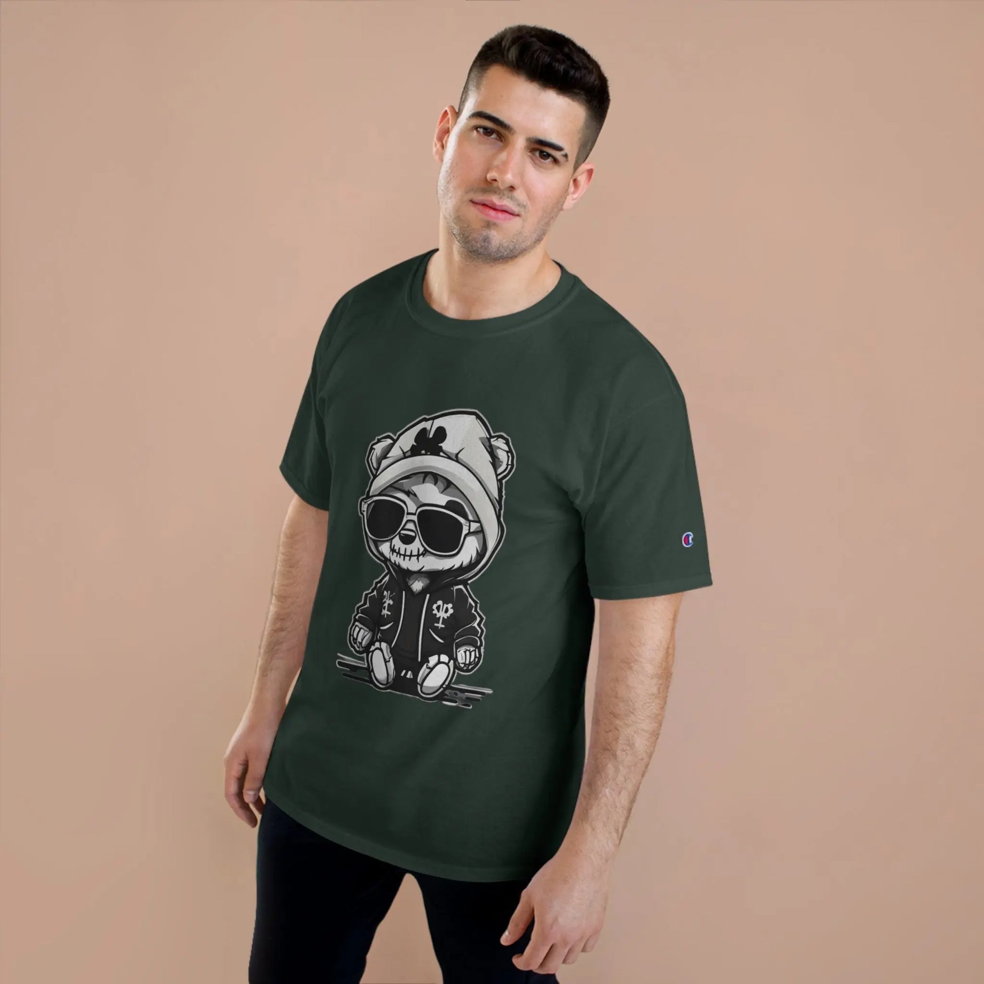 Bear cub street Champion T-Shirt - RoosStyle Design