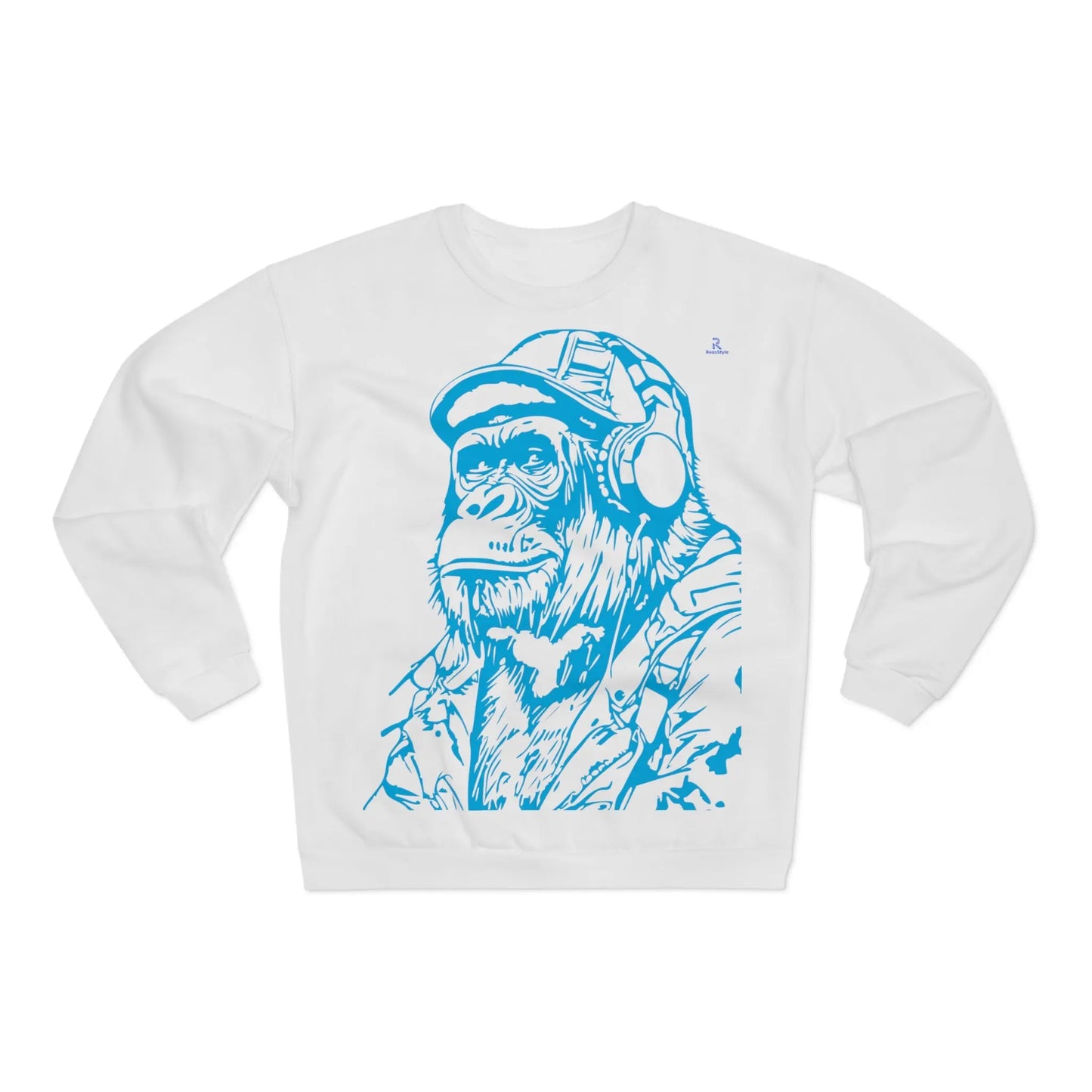 GORILLE MUSIC BLEUE Sweatshirt (U.E) Printify