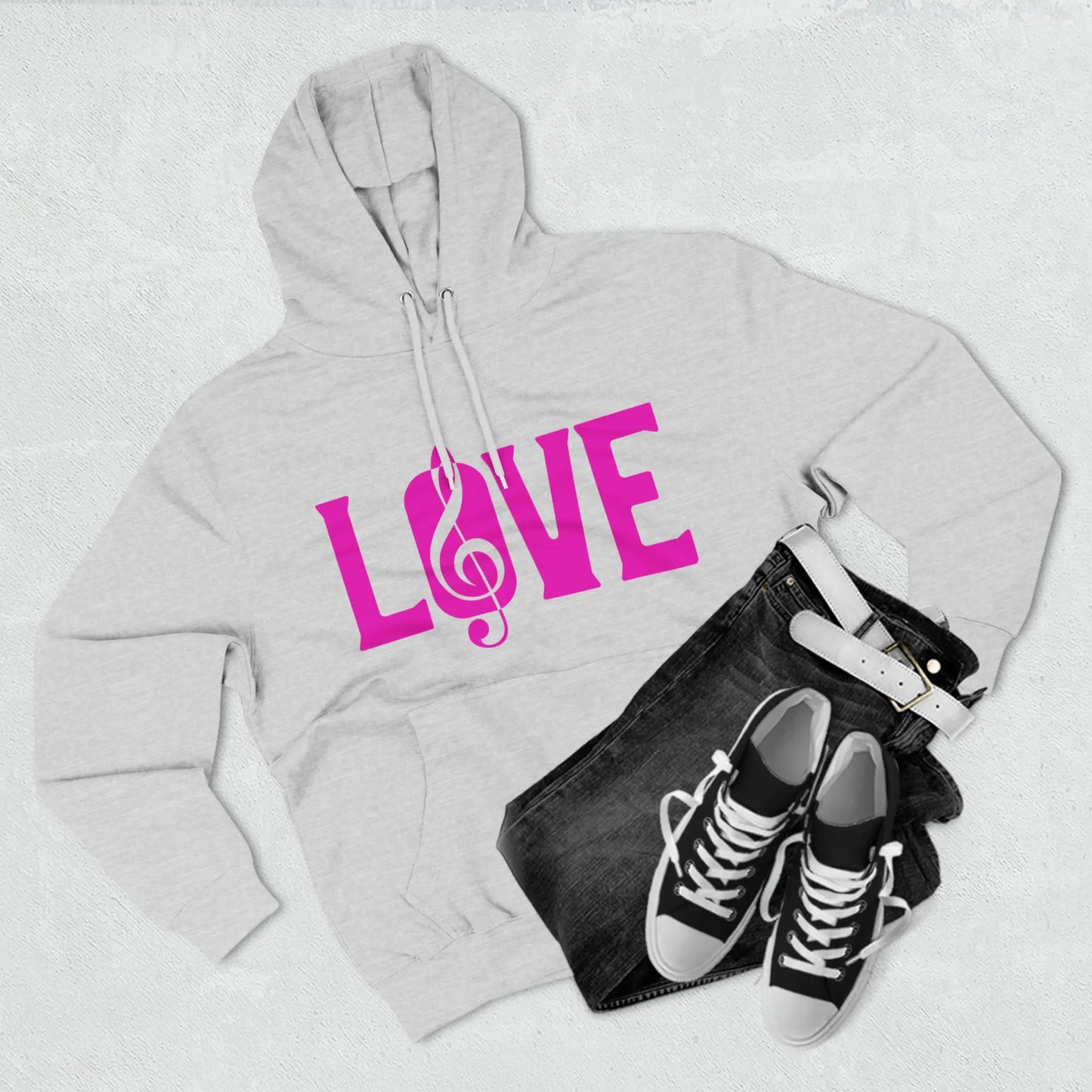 LOVE MUSIC Hoodie(U.E) - RoosStyle Design