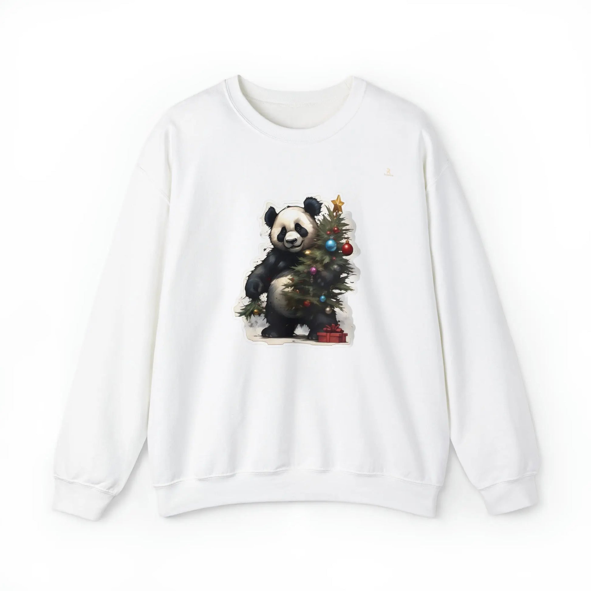 "La Magie des Fêtes : Le Panda et son Sapin" Sweatshirt(U.E) - RoosStyle Design