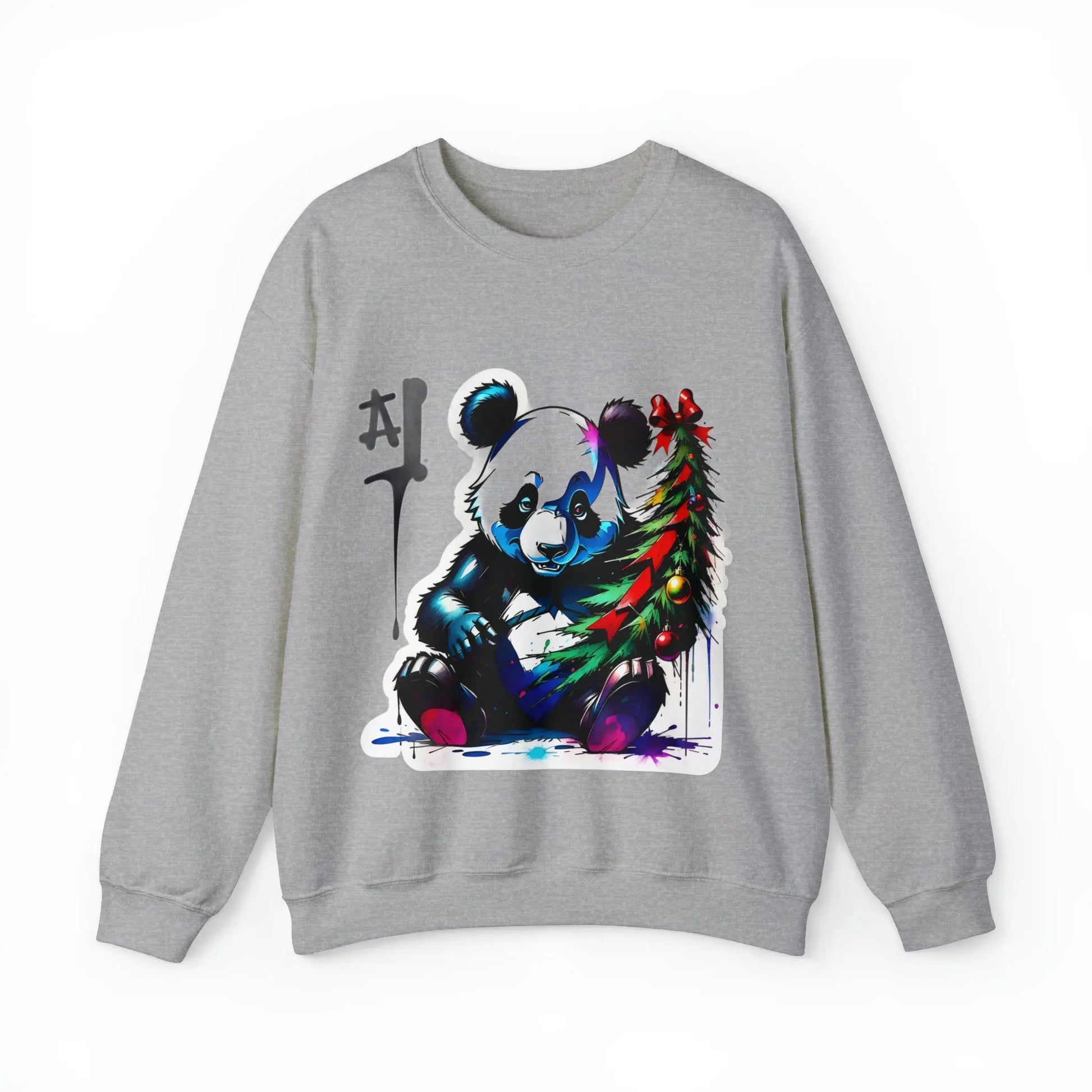 "Le Panda de Noël : Répandeur de Joie Festive" Sweatshirt(U.E) - RoosStyle Design