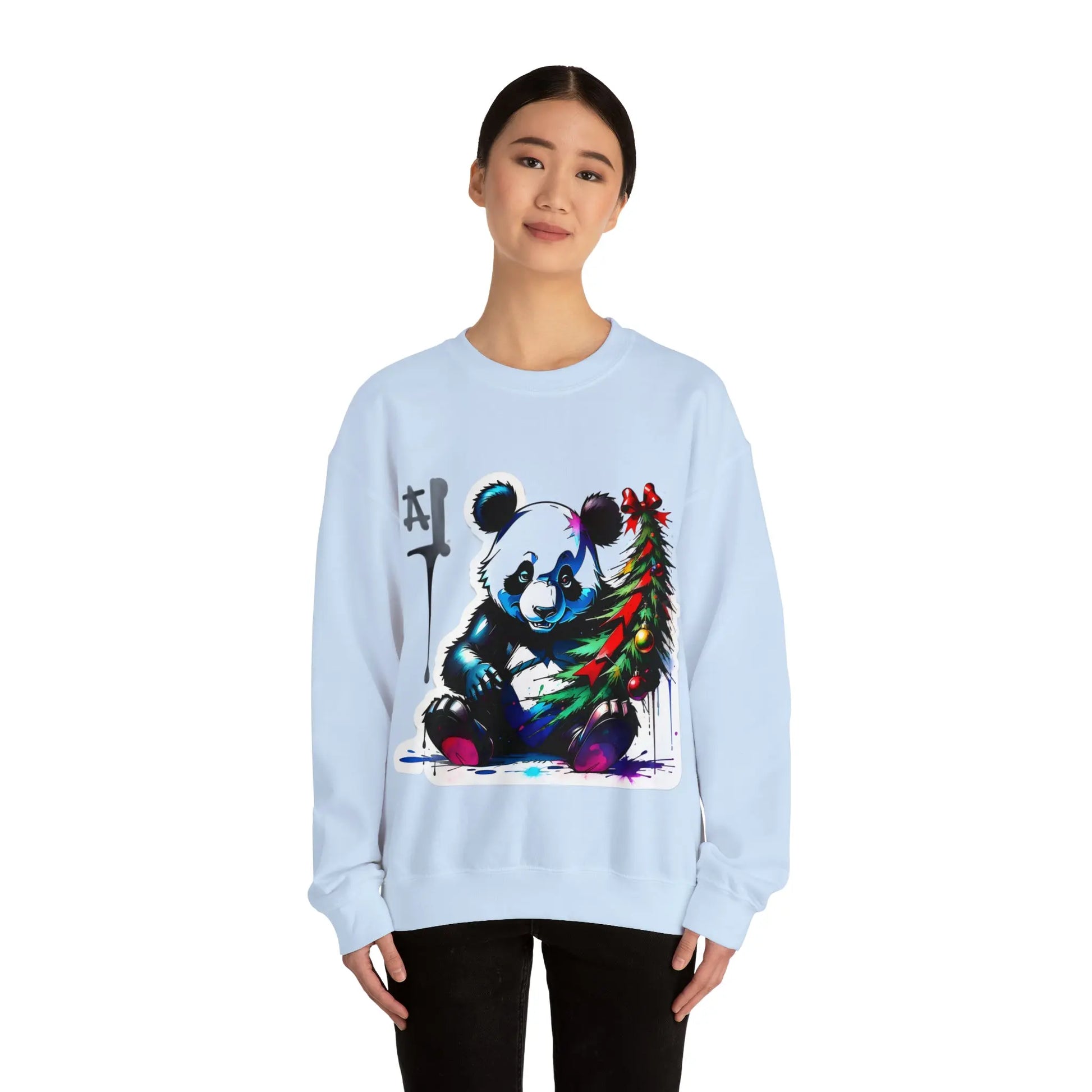 "Le Panda de Noël : Répandeur de Joie Festive" Sweatshirt(U.E) - RoosStyle Design