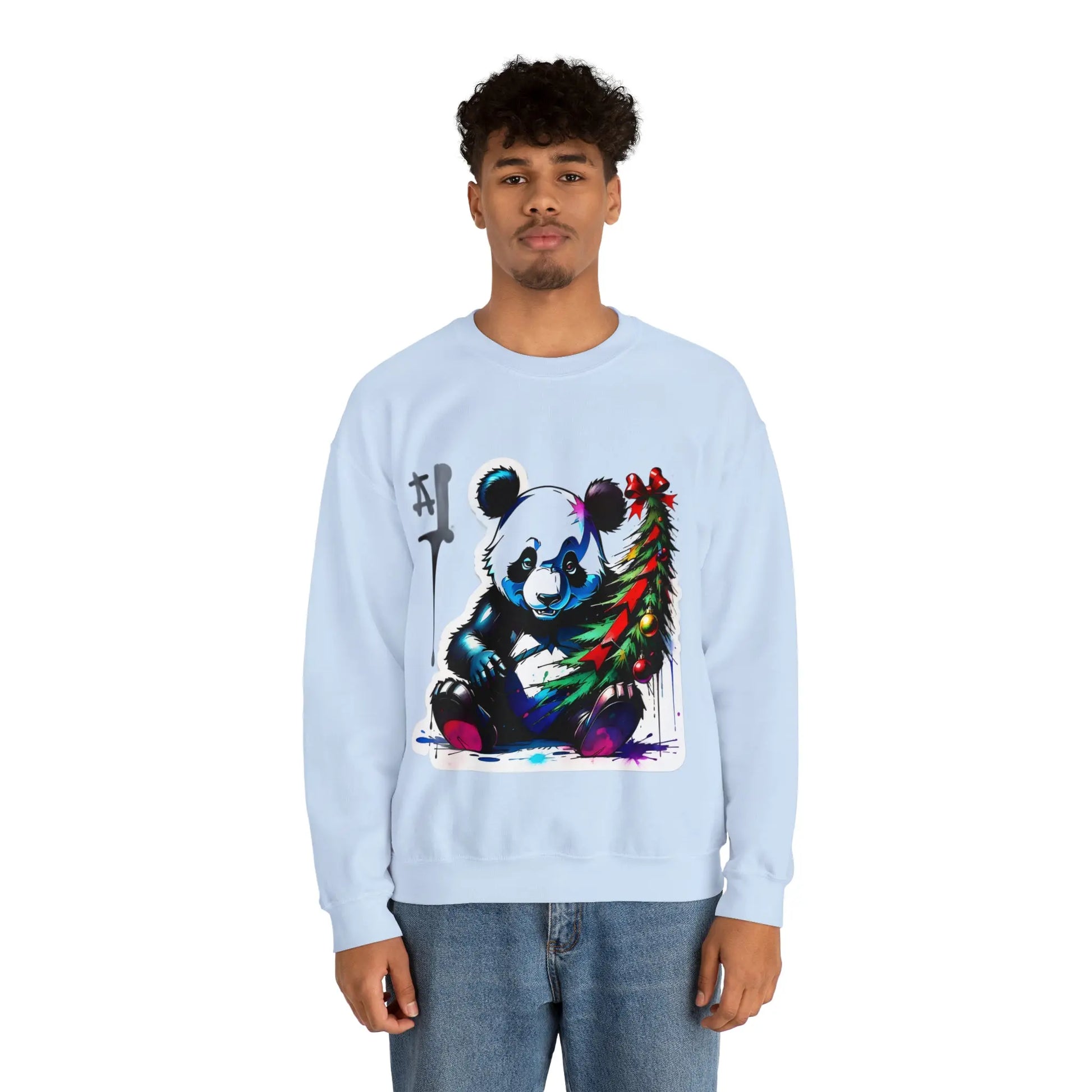 "Le Panda de Noël : Répandeur de Joie Festive" Sweatshirt(U.E) - RoosStyle Design