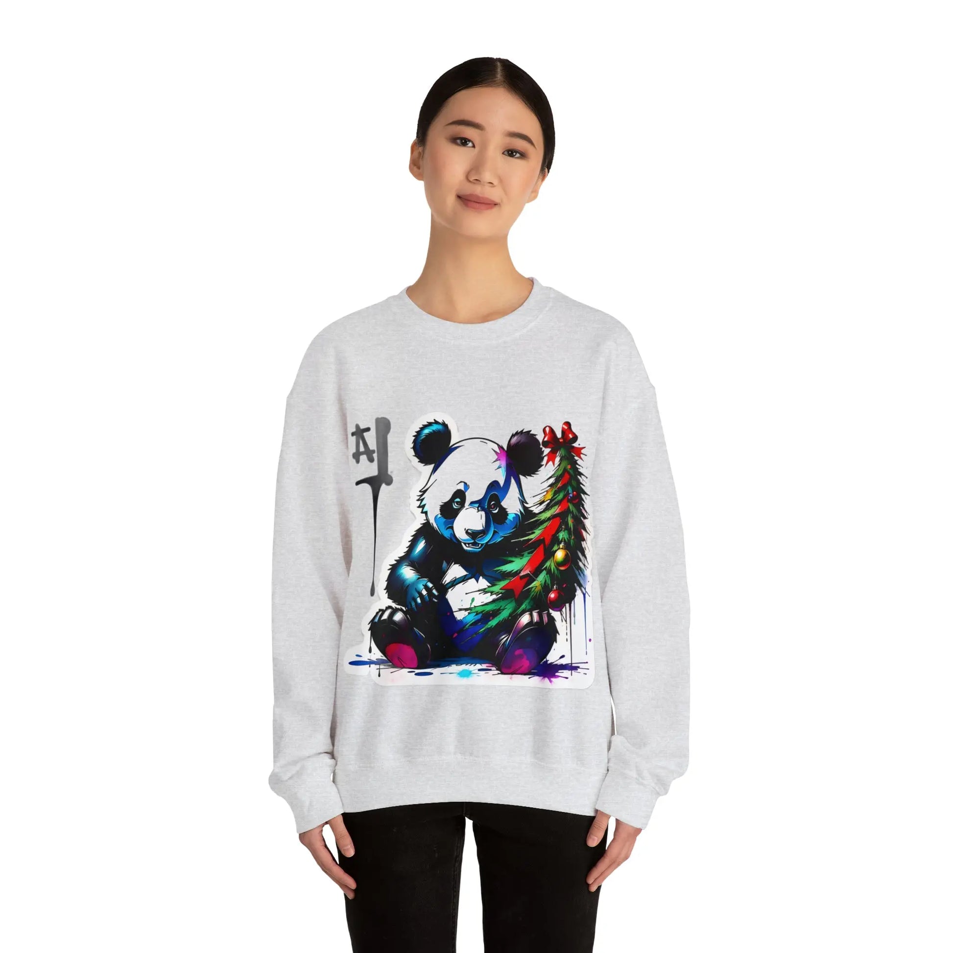 "Le Panda de Noël : Répandeur de Joie Festive" Sweatshirt(U.E) - RoosStyle Design