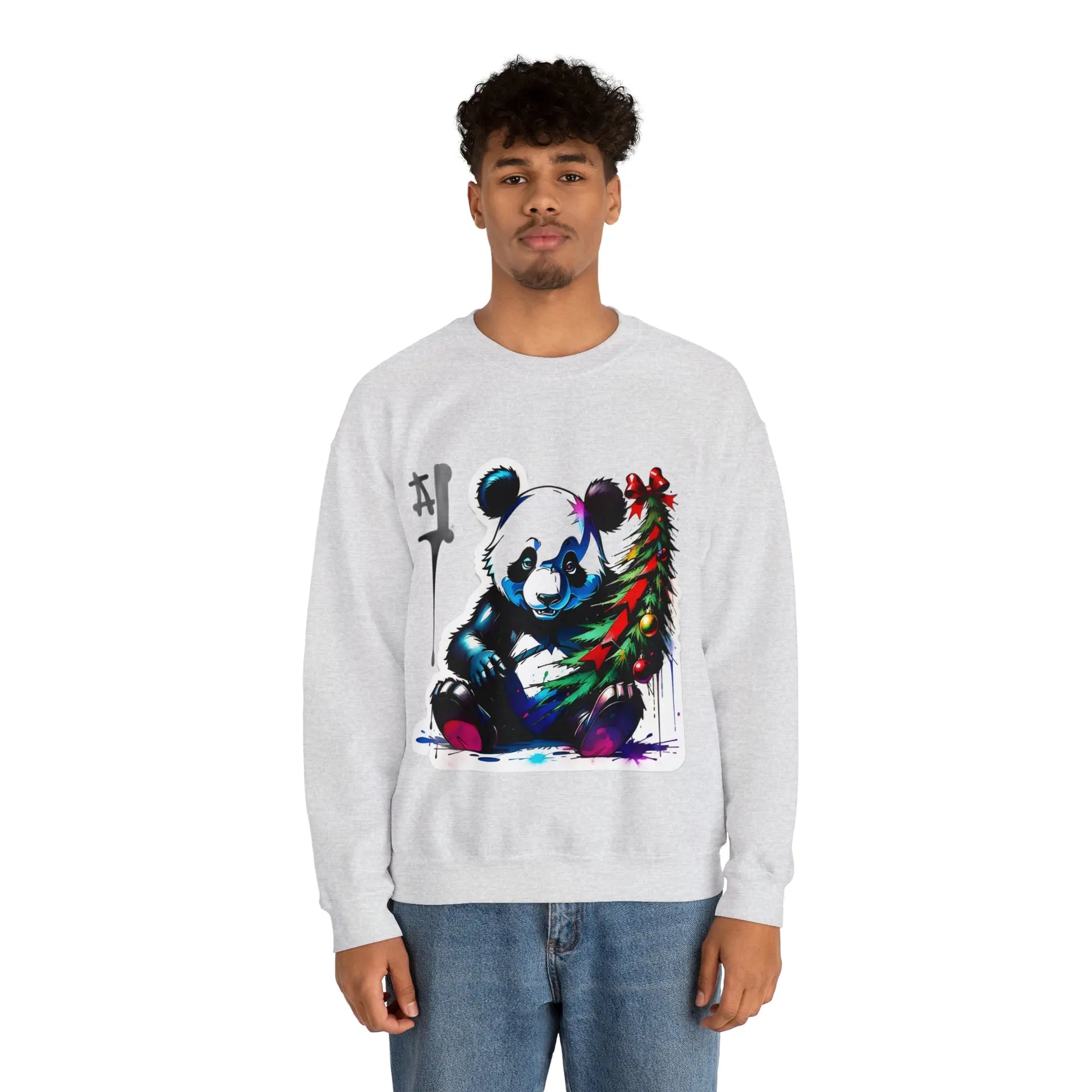 "Le Panda de Noël : Répandeur de Joie Festive" Sweatshirt(U.E) - RoosStyle Design