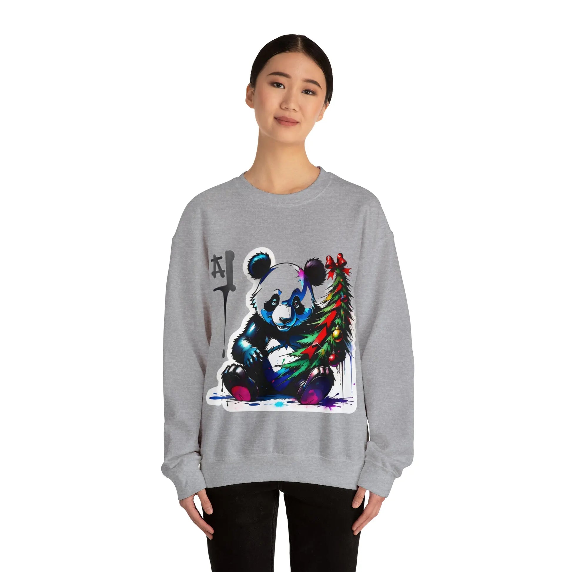 "Le Panda de Noël : Répandeur de Joie Festive" Sweatshirt(U.E) - RoosStyle Design
