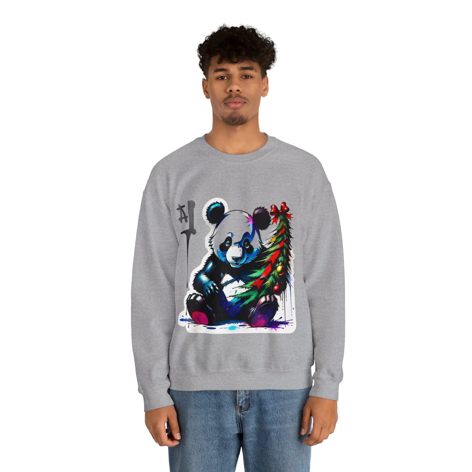 "Le Panda de Noël : Répandeur de Joie Festive" Sweatshirt(U.E) - RoosStyle Design