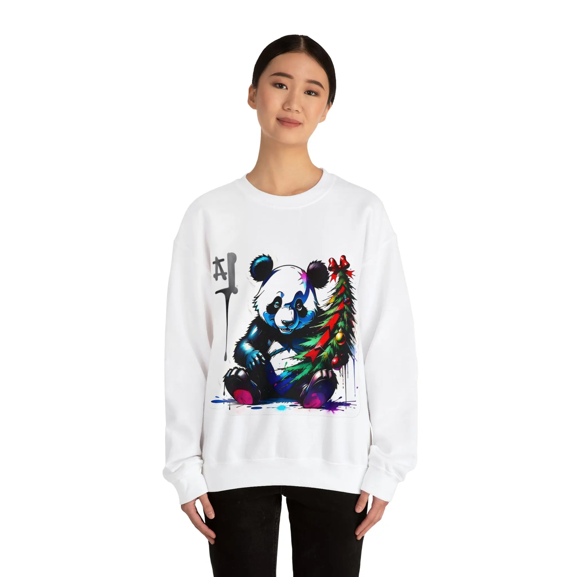 "Le Panda de Noël : Répandeur de Joie Festive" Sweatshirt(U.E) - RoosStyle Design
