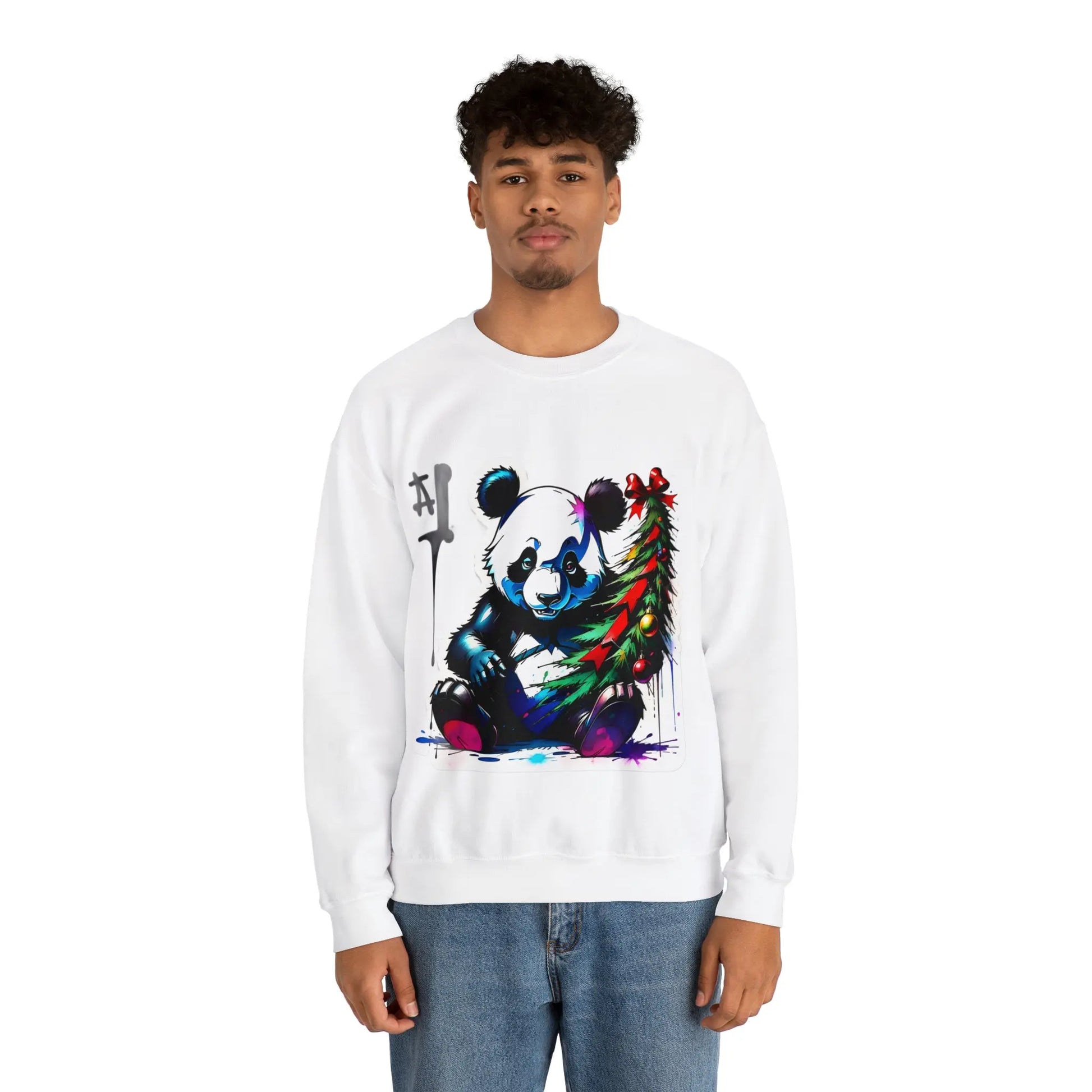 "Le Panda de Noël : Répandeur de Joie Festive" Sweatshirt(U.E) - RoosStyle Design