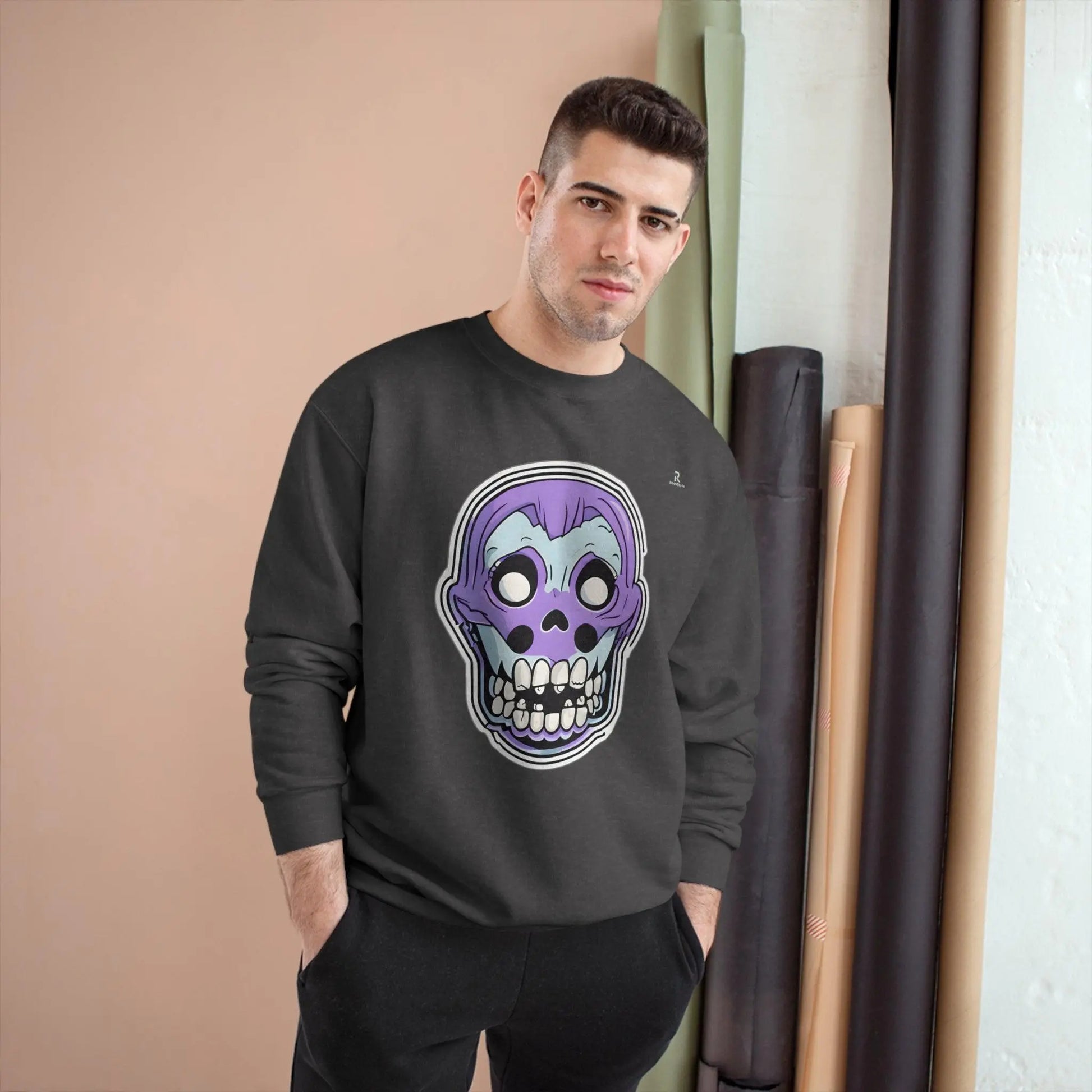 Mini-Mystery Skull Champion Sweatshirt - RoosStyle Design