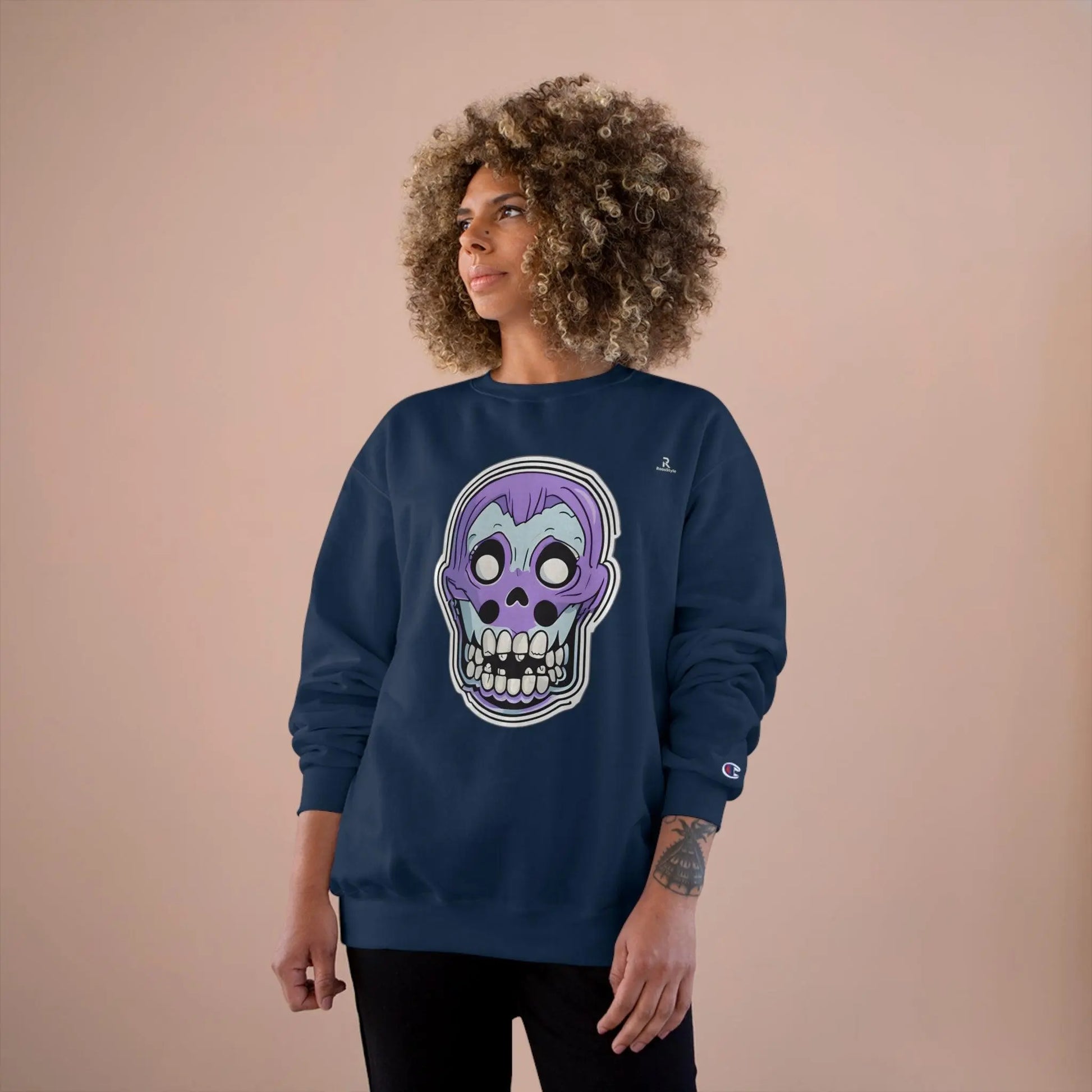 Mini-Mystery Skull Champion Sweatshirt - RoosStyle Design