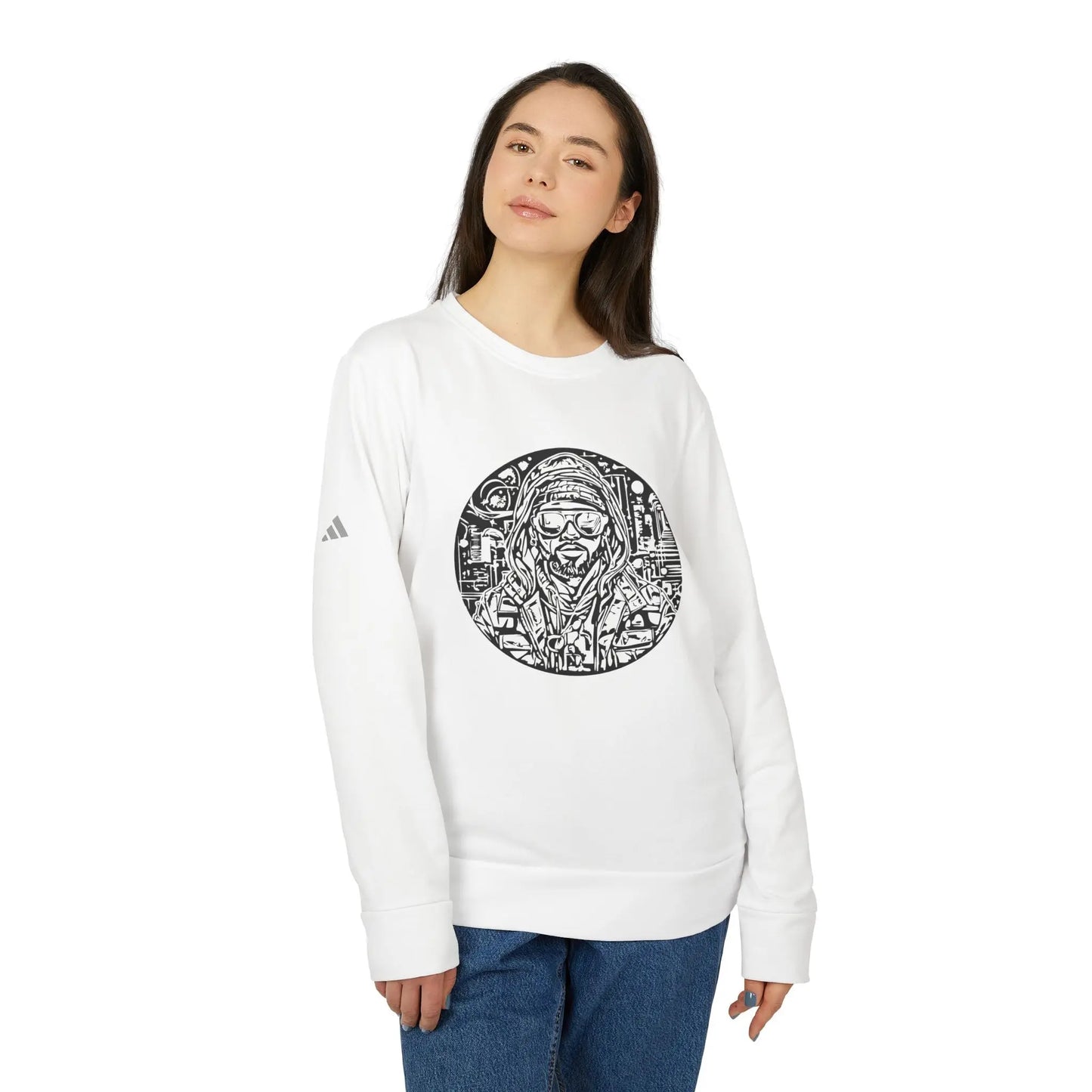 Mystic Man  Circle Hoodie custom adidas® Sweatshirt(U.S) - RoosStyle Design