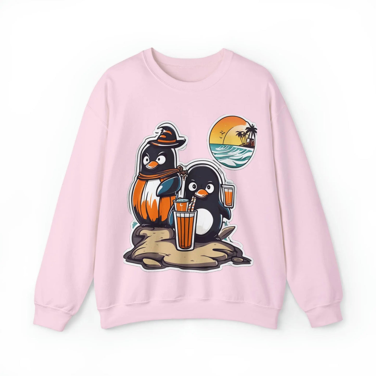 T-shirt "Penguin on the beach in summer" (U.S) - RoosStyle Design
