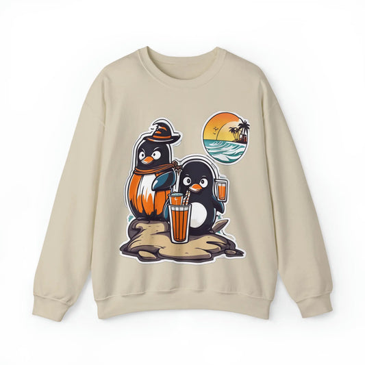 Penguin on the beach in summer (U.E) - RoosStyle Design