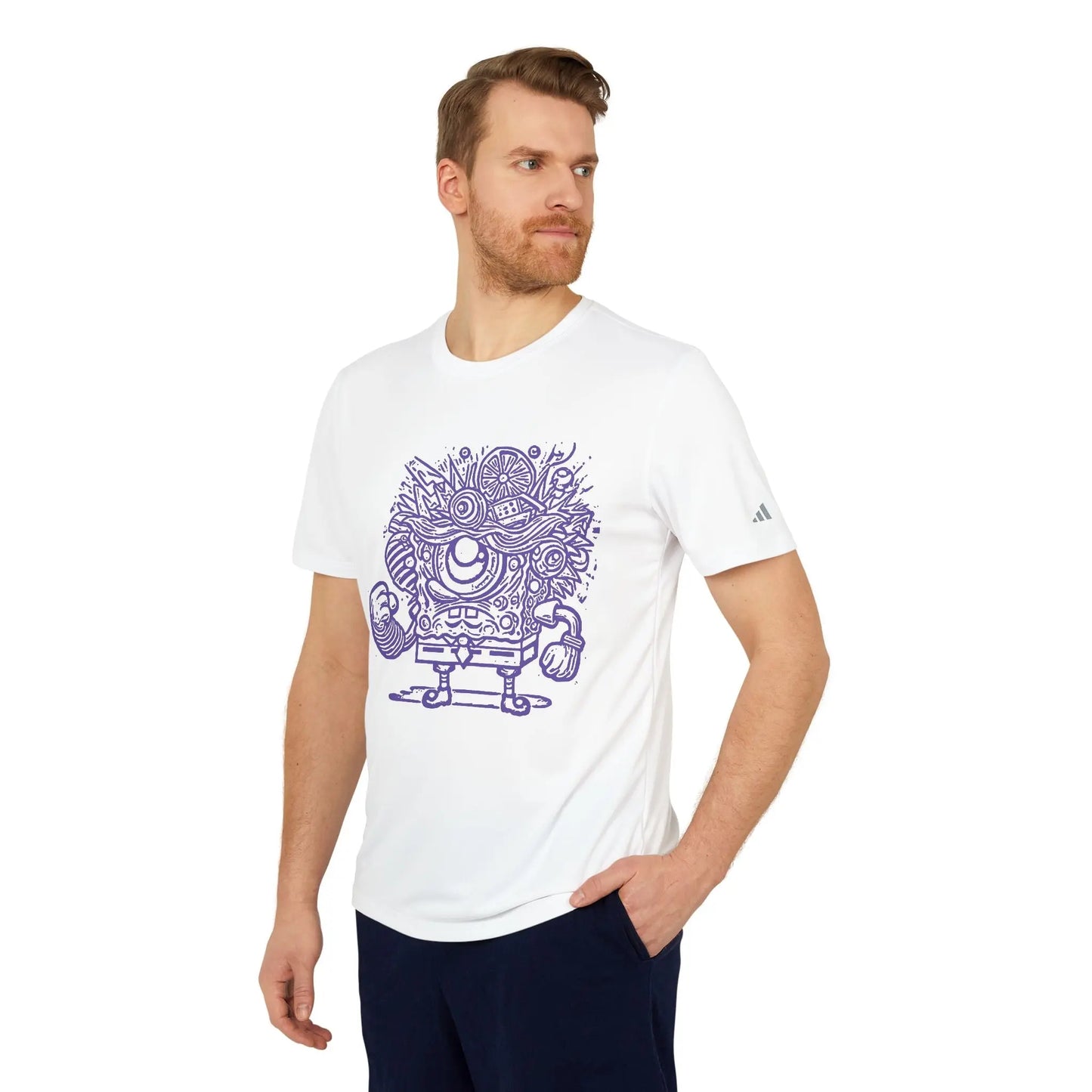 Robot bob Art Tee custom adidas® T-shirt (U.S) - RoosStyle Design