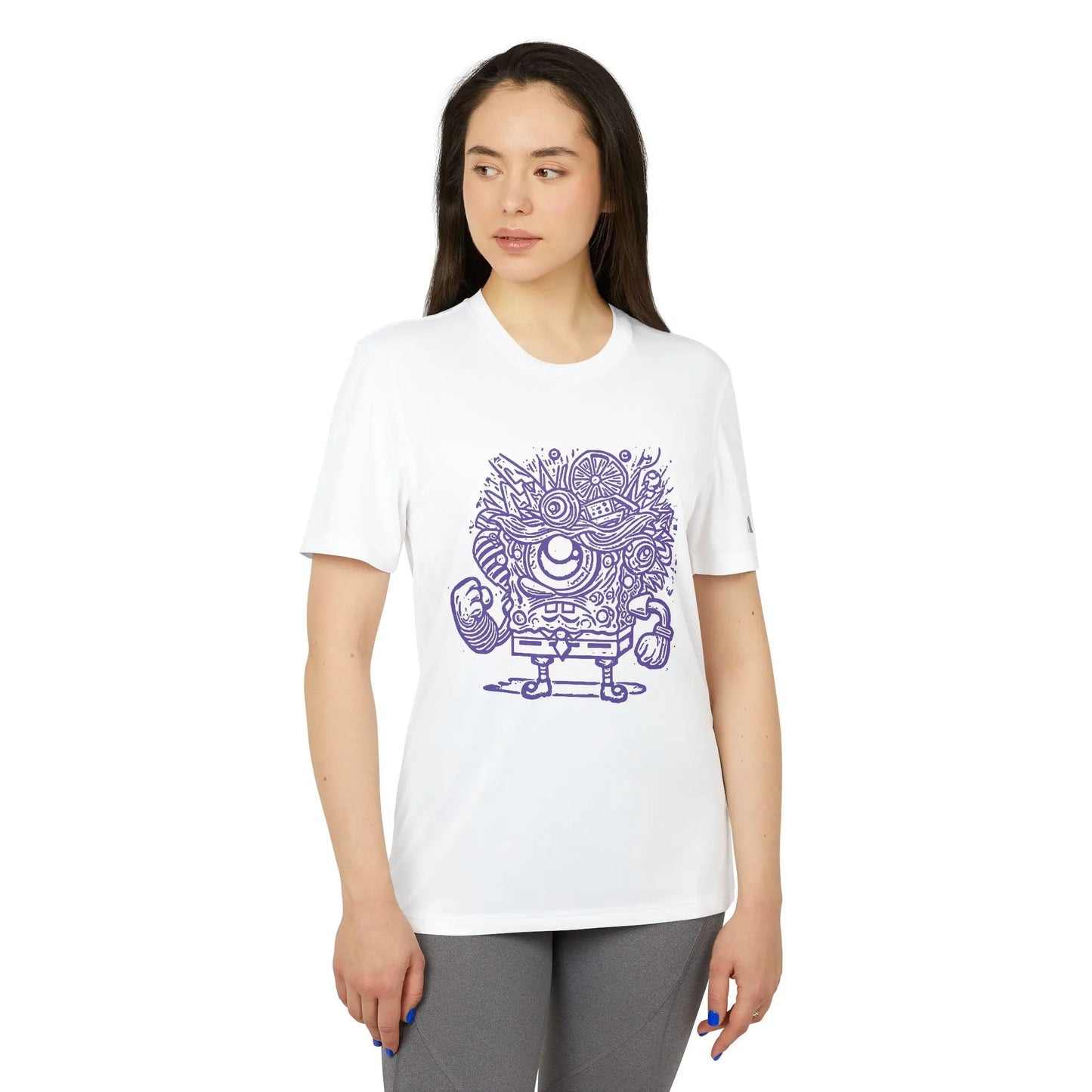 Robot bob Art Tee custom adidas® T-shirt (U.S) - RoosStyle Design