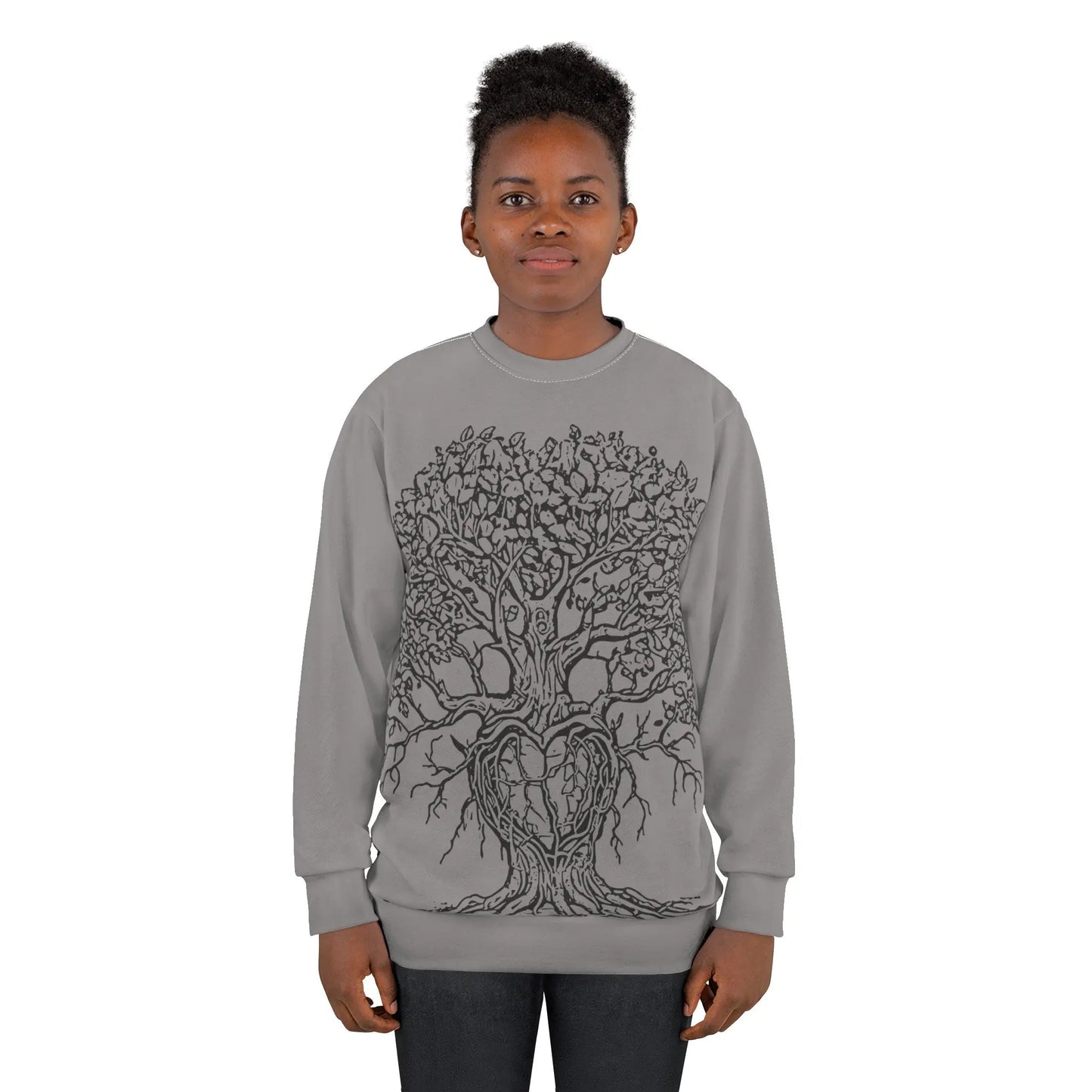 Sweatshirt THE HEART TREE  (AOP)(U.S) - RoosStyle Design