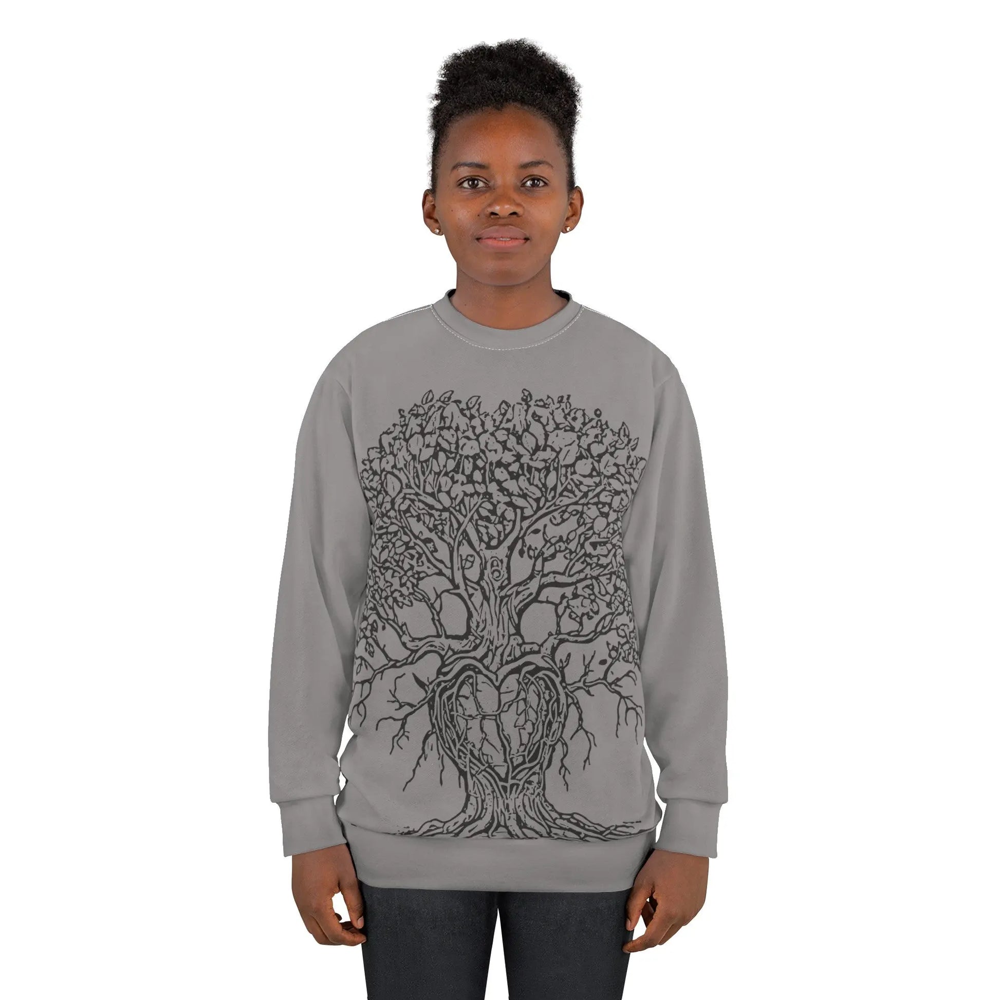Sweatshirt THE HEART TREE  (AOP)(U.S) - RoosStyle Design