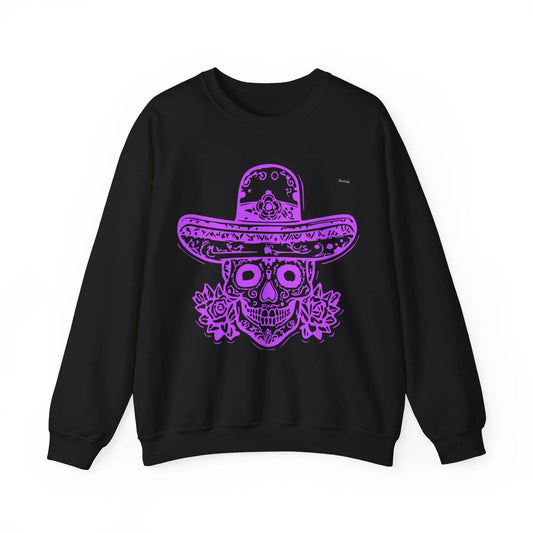 Sweatshirt Vintage avec Crâne et Sombrero(U.E) Printify