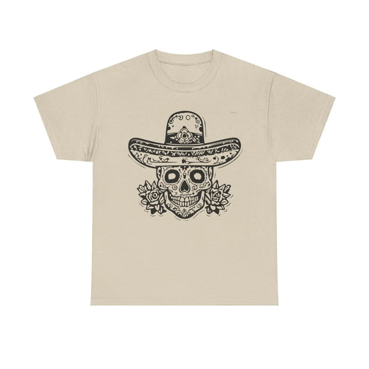 T-shirt Vintage avec Crâne et Sombrero(U.E) Printify