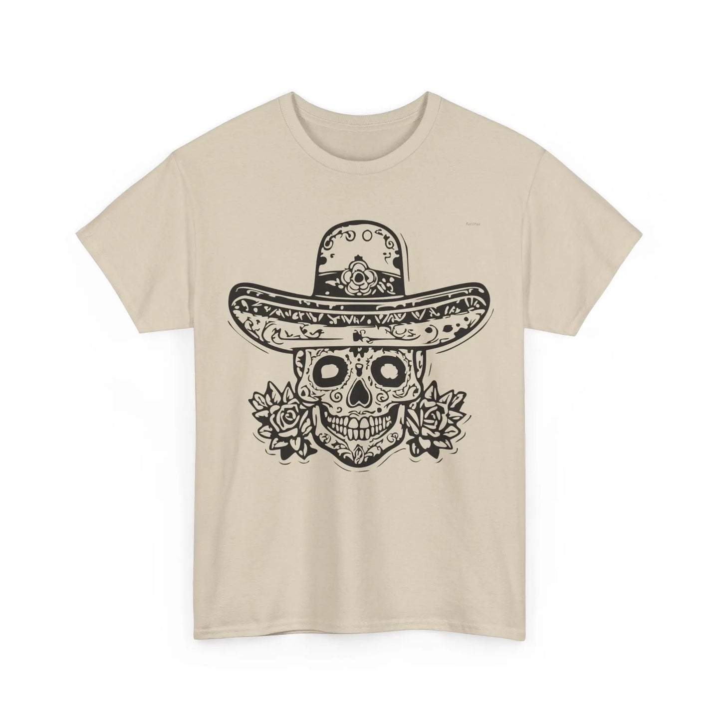 T-shirt Vintage avec Crâne et Sombrero(U.E) Printify