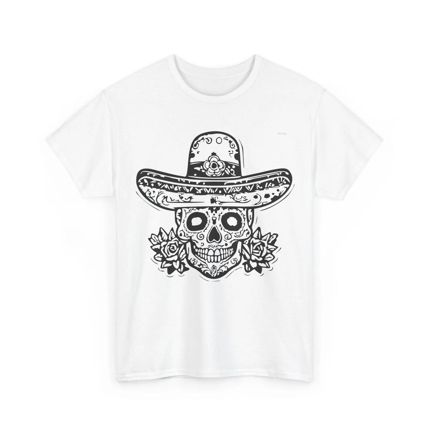 T-shirt Vintage avec Crâne et Sombrero(U.E) Printify