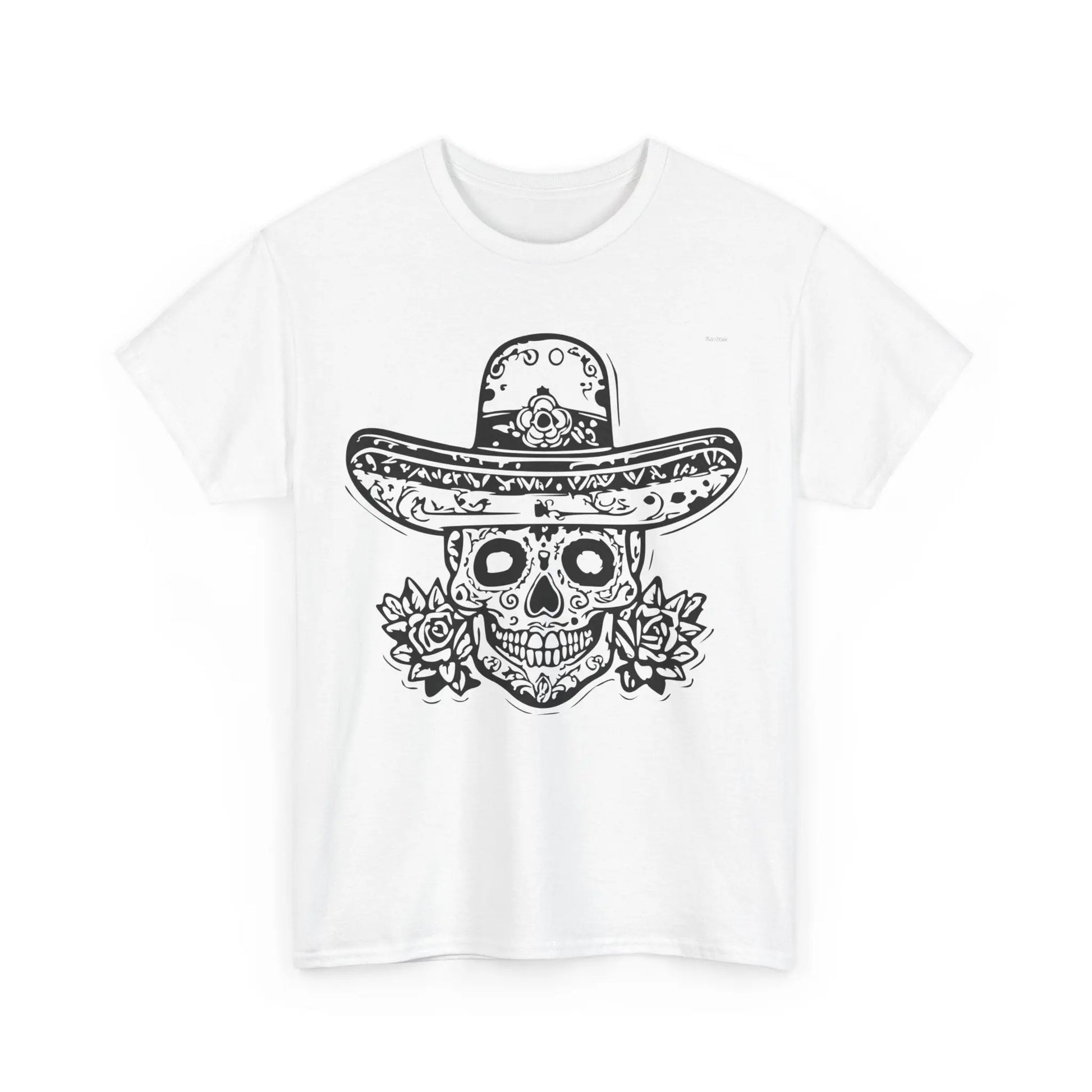 T-shirt Vintage avec Crâne et Sombrero(U.E) Printify