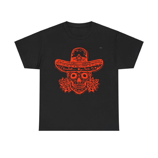 T-shirt Vintage avec Crâne et Sombrero(U.E) Printify