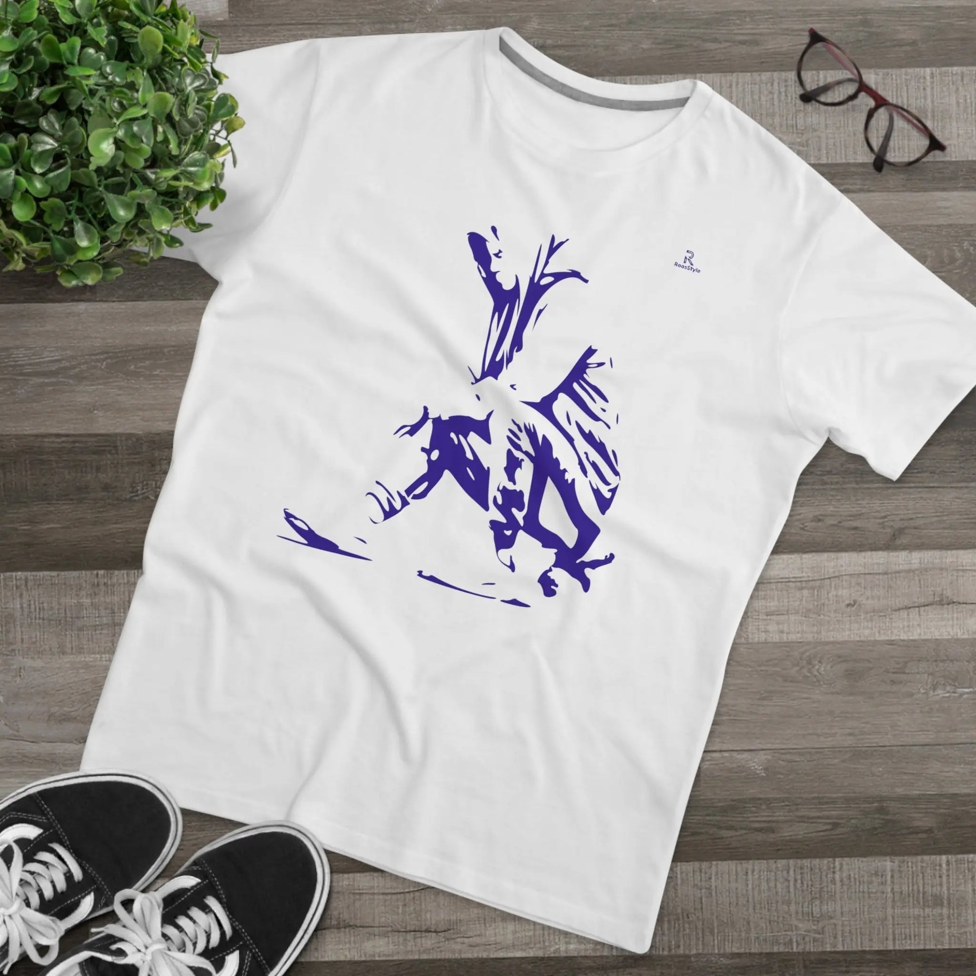 T-shirt "L'Homme de l'Ombre" Bleu Printify