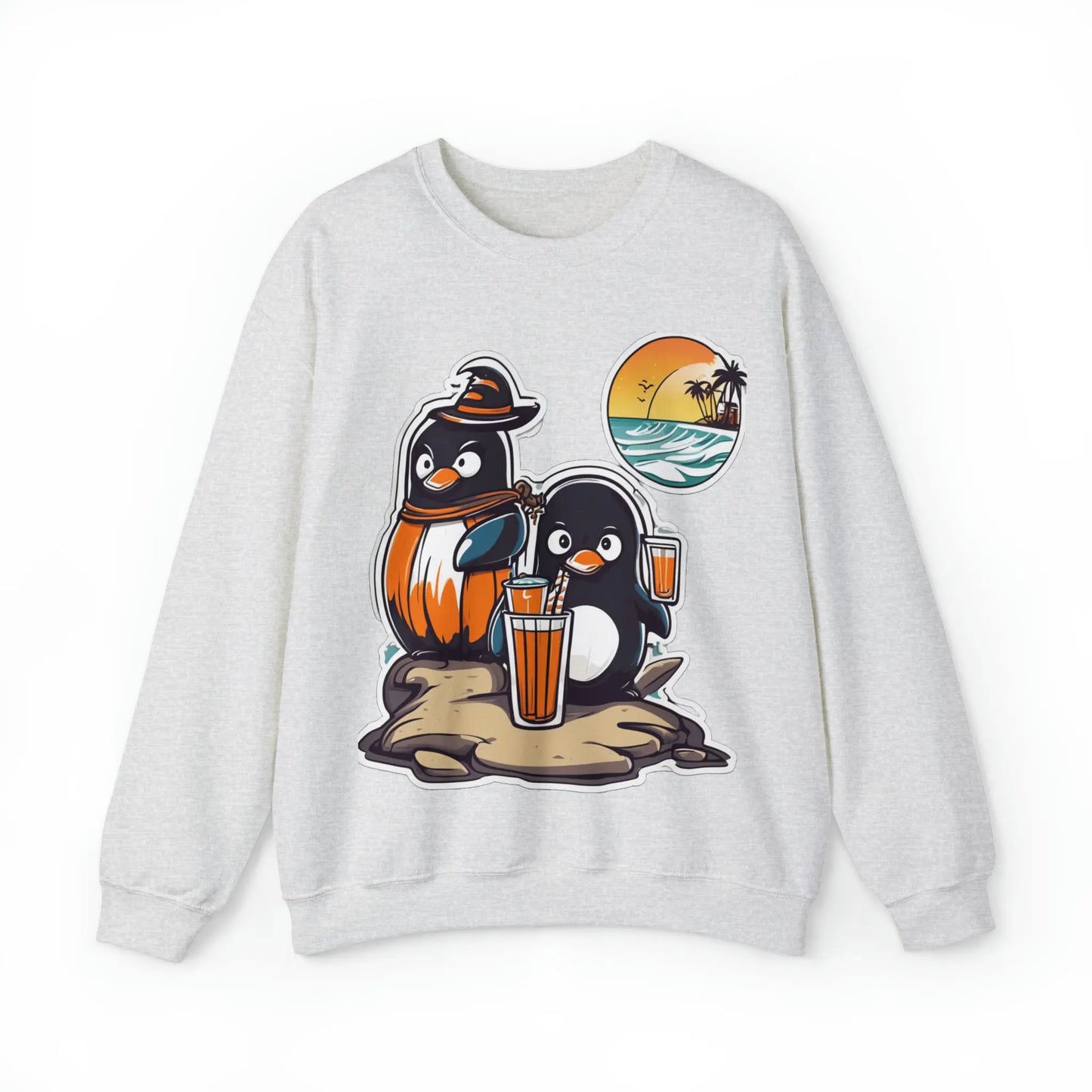 T-shirt "Penguin on the beach in summer" (U.S) - RoosStyle Design