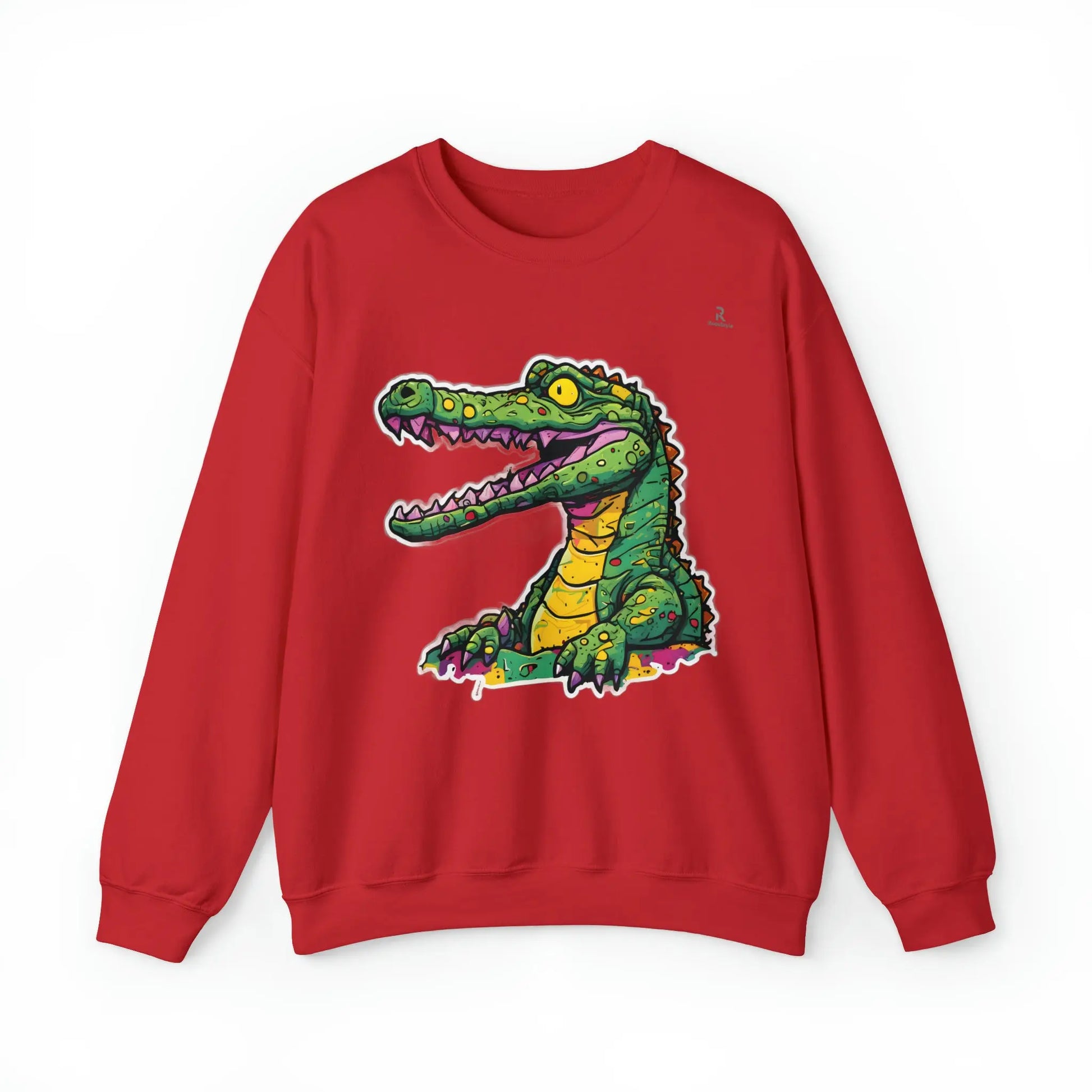 Technicolor Trend: The Cheerful Croco Sweatshirt (U.E) - RoosStyle Design