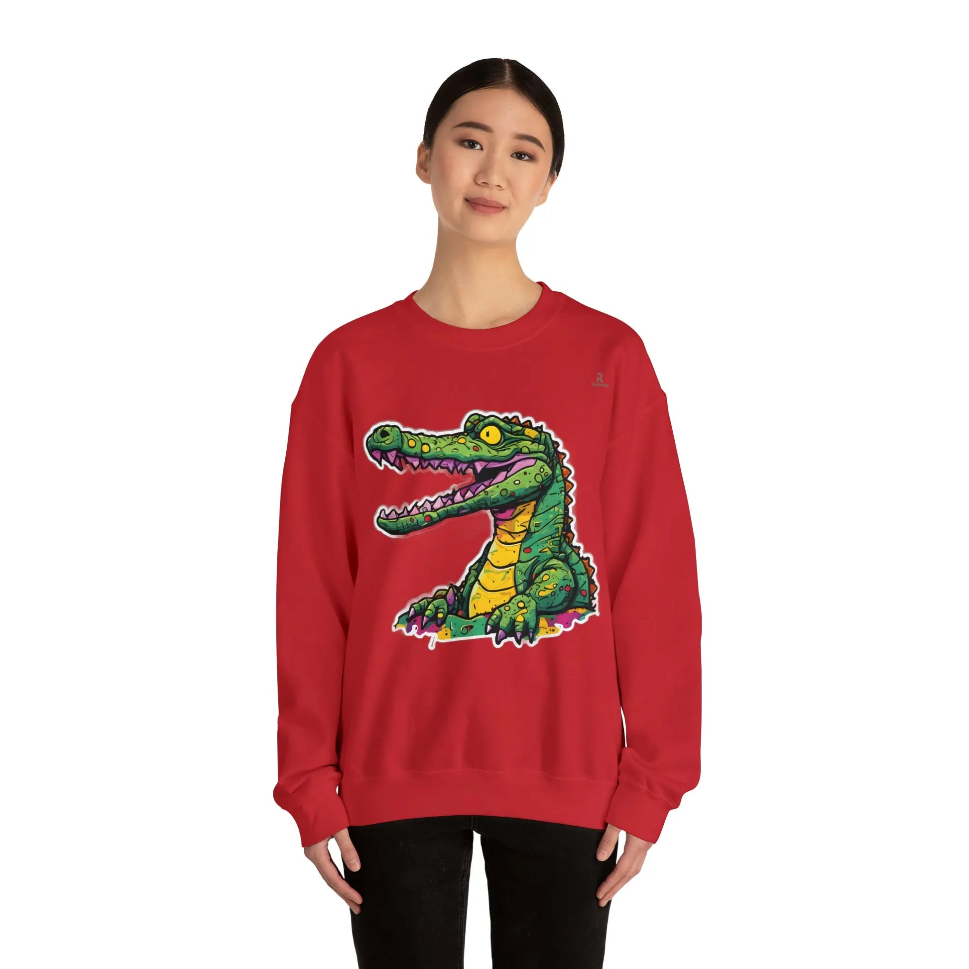 Technicolor Trend: The Cheerful Croco Sweatshirt (U.E) - RoosStyle Design