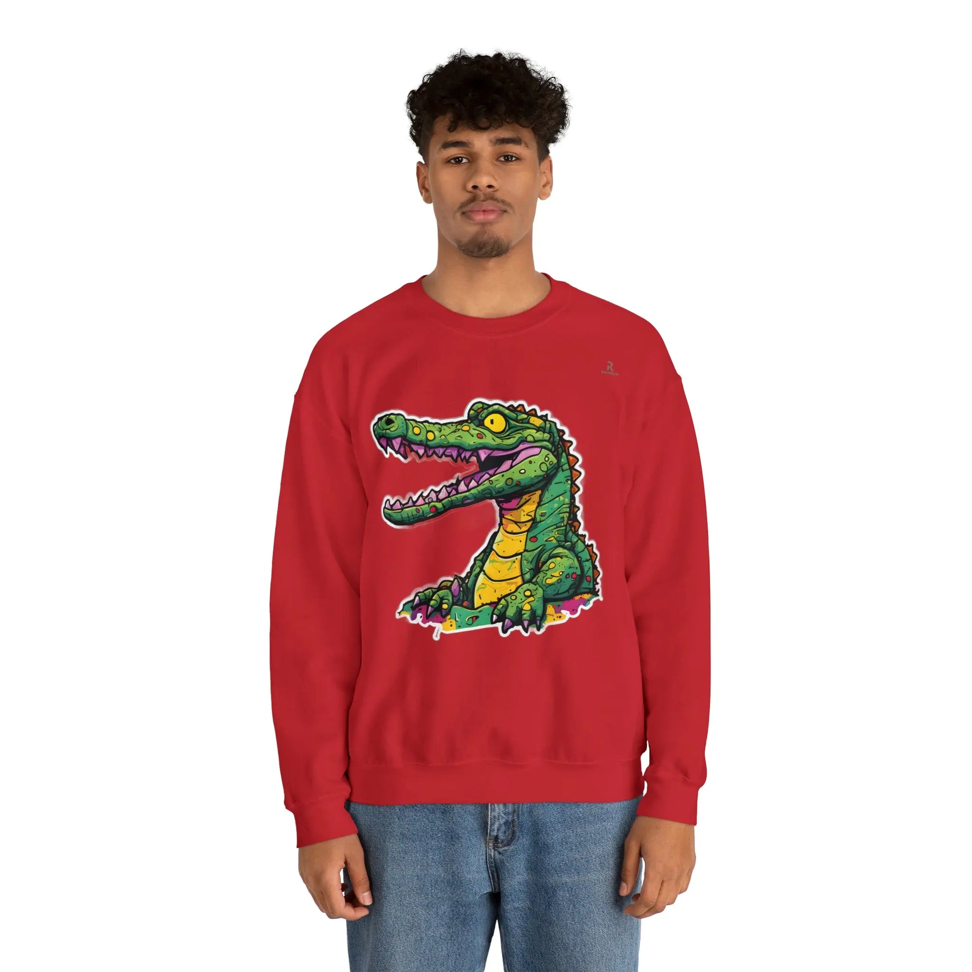 Technicolor Trend: The Cheerful Croco Sweatshirt (U.E) - RoosStyle Design