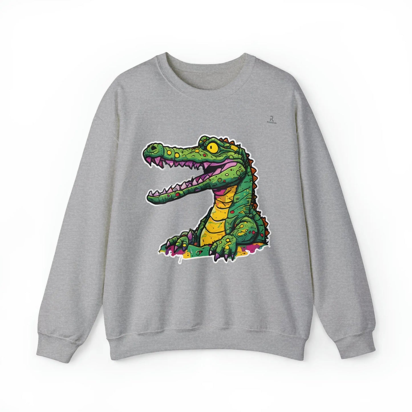 Technicolor Trend: The Cheerful Croco Sweatshirt (U.E) - RoosStyle Design
