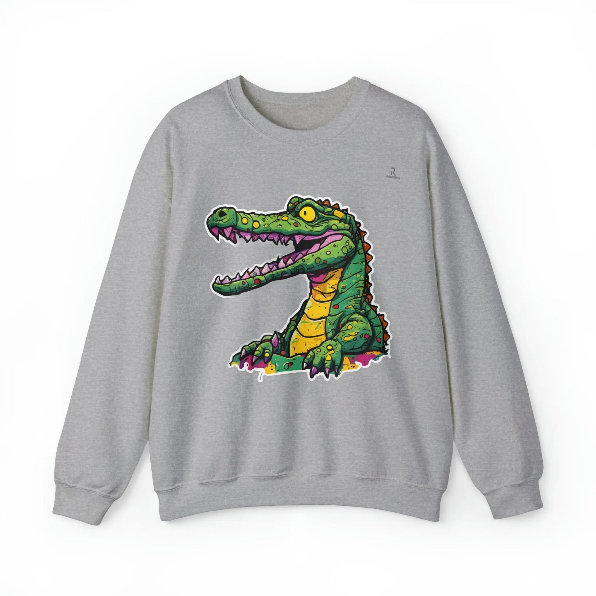 Technicolor Trend: The Cheerful Croco Sweatshirt (U.E) - RoosStyle Design