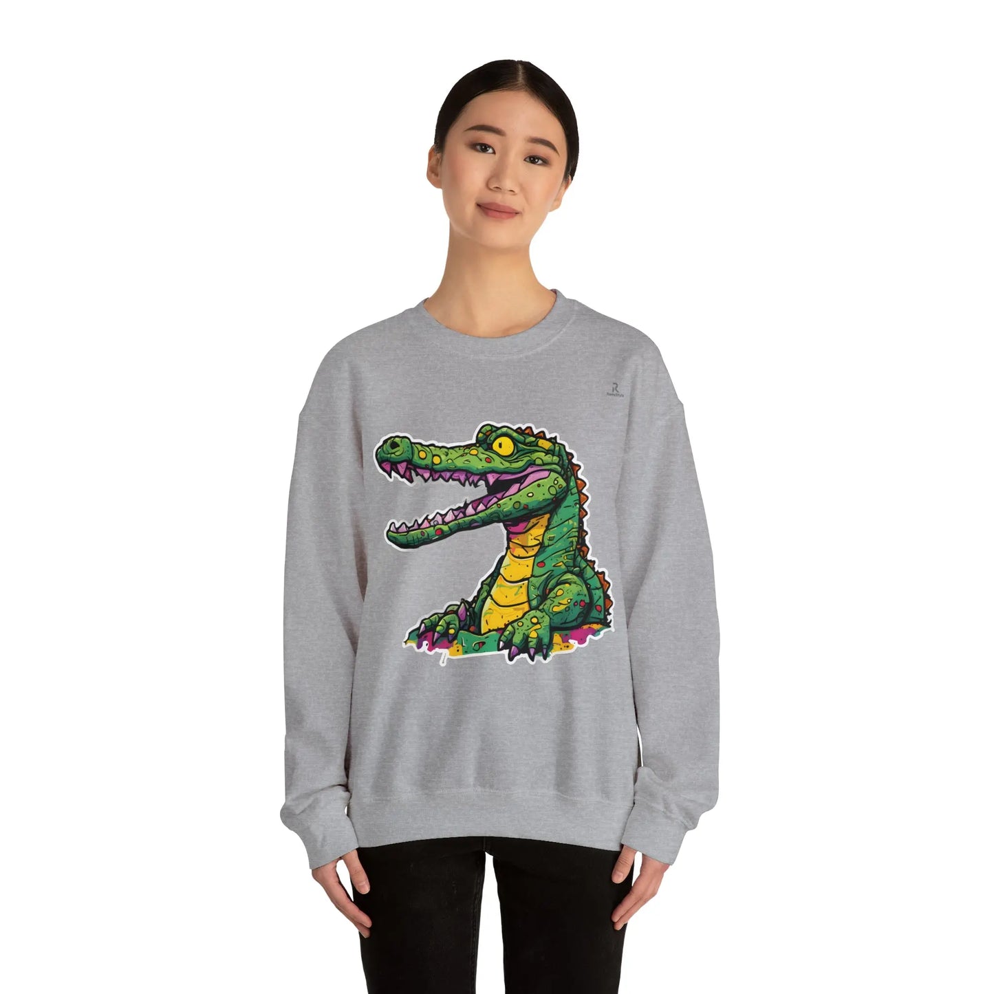 Technicolor Trend: The Cheerful Croco Sweatshirt (U.E) - RoosStyle Design