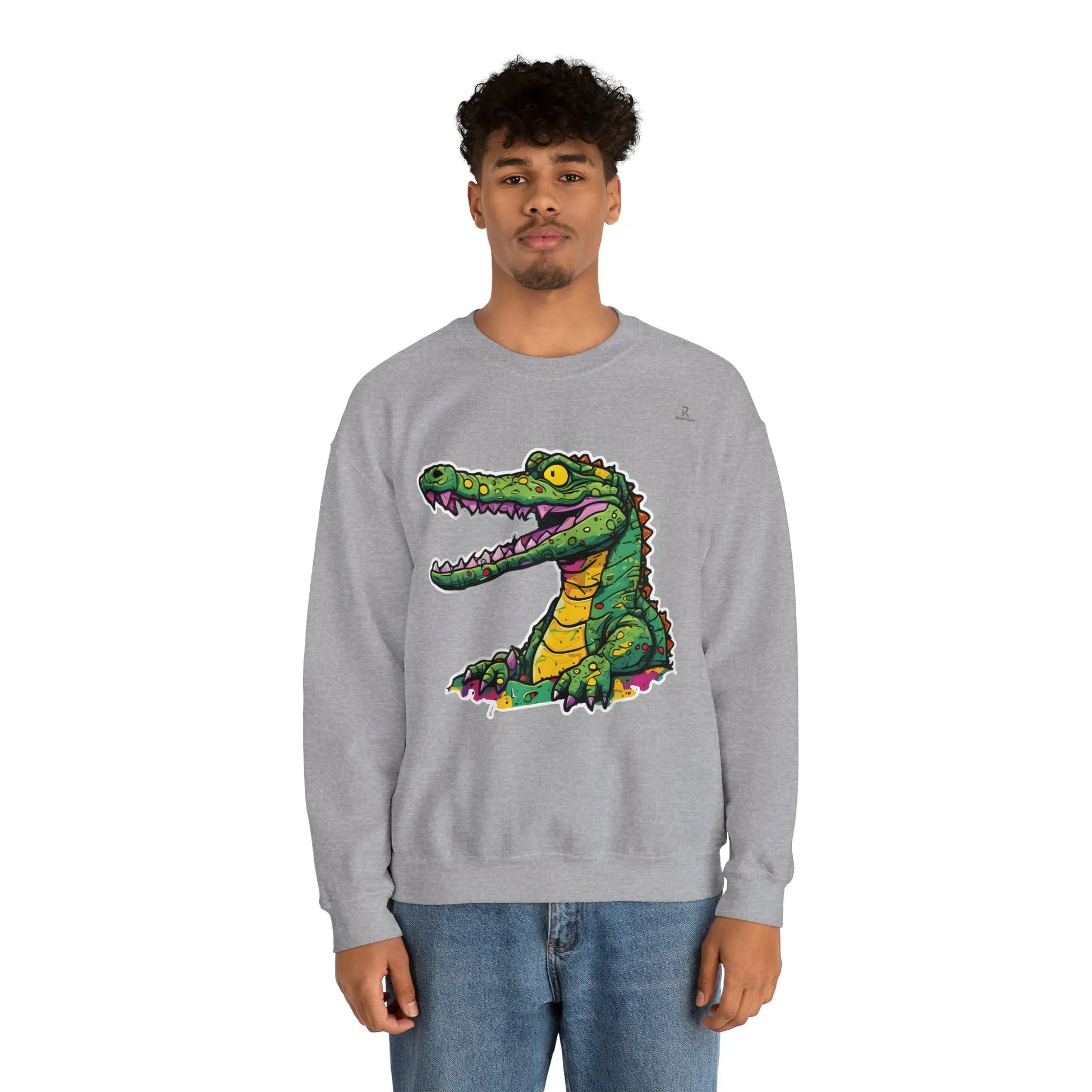 Technicolor Trend: The Cheerful Croco Sweatshirt (U.E) - RoosStyle Design