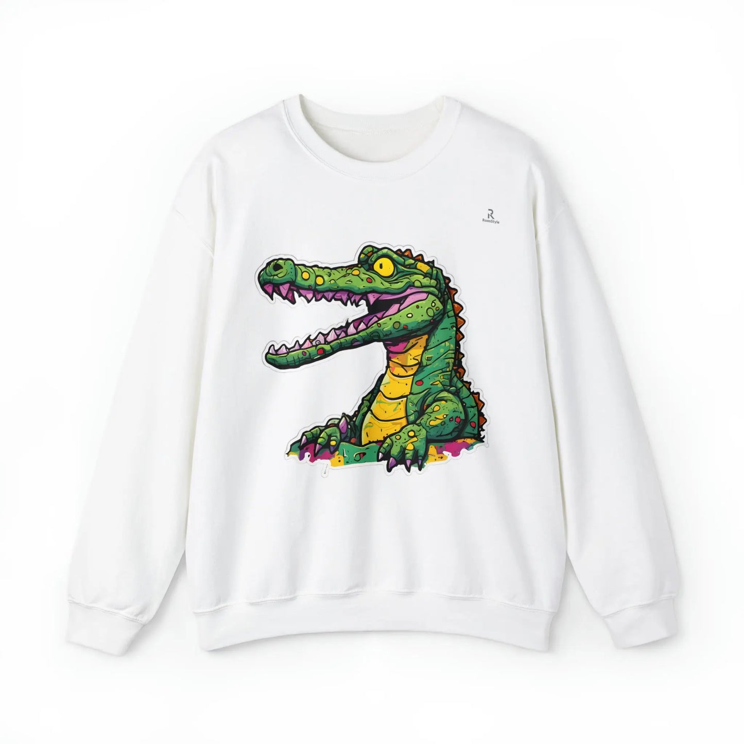 Technicolor Trend: The Cheerful Croco Sweatshirt (U.E) - RoosStyle Design