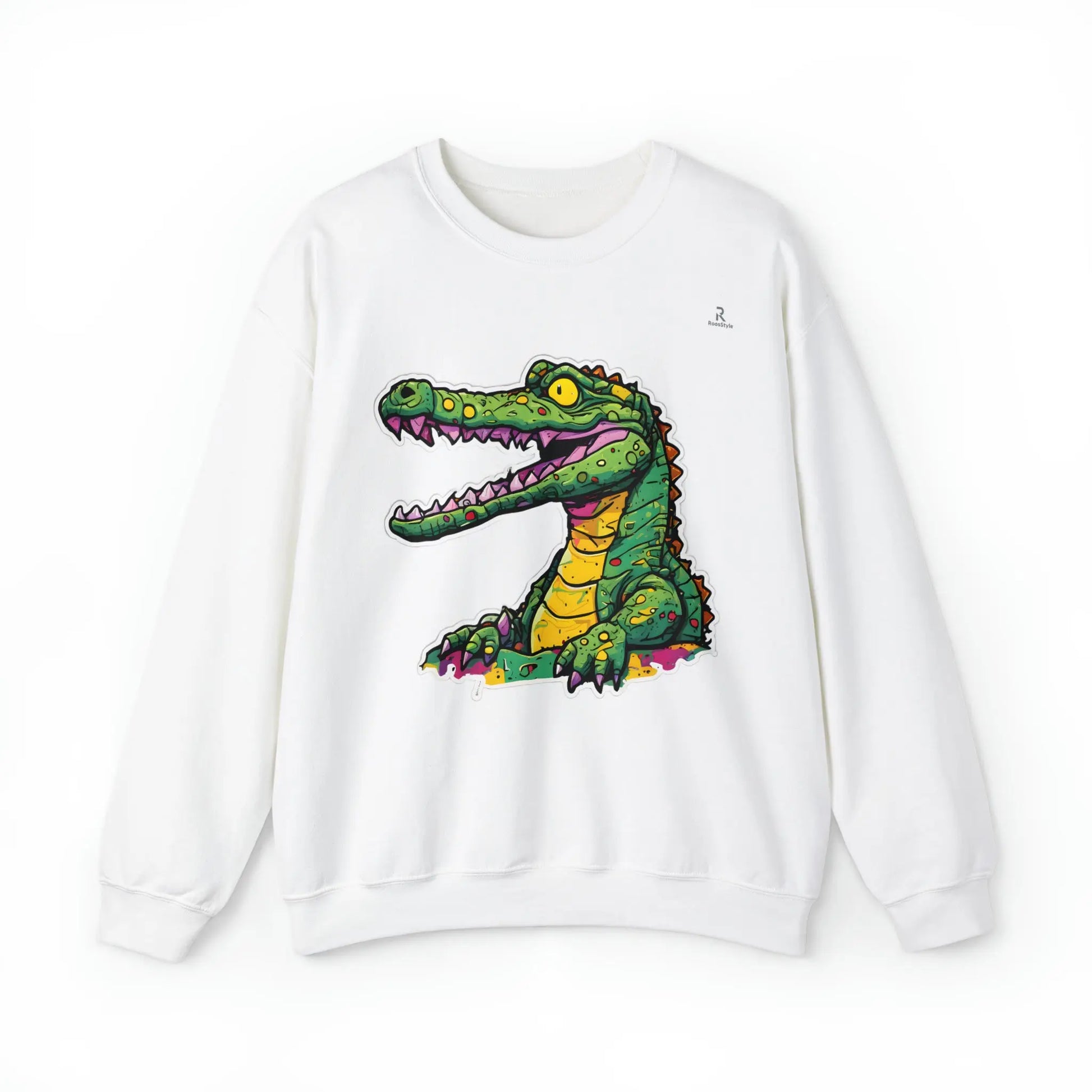Technicolor Trend: The Cheerful Croco Sweatshirt (U.E) - RoosStyle Design