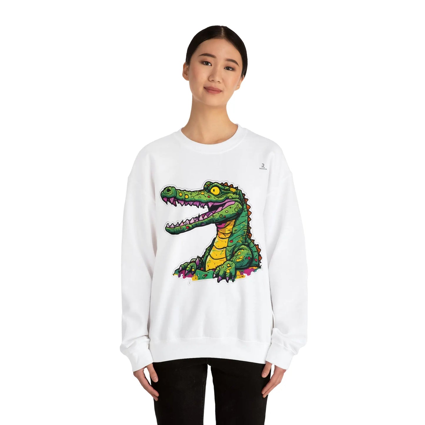 Technicolor Trend: The Cheerful Croco Sweatshirt (U.E) - RoosStyle Design
