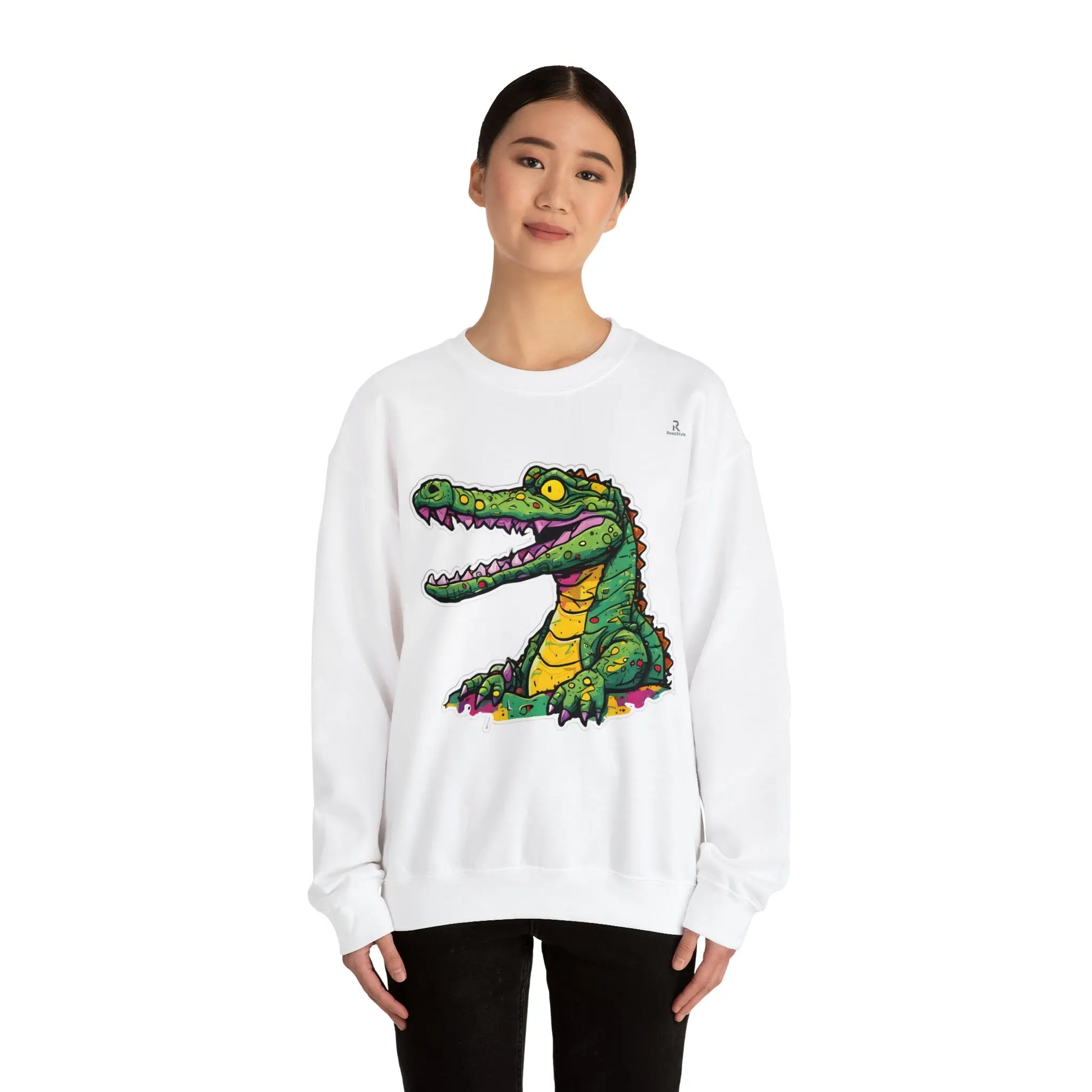 Technicolor Trend: The Cheerful Croco Sweatshirt (U.E) - RoosStyle Design