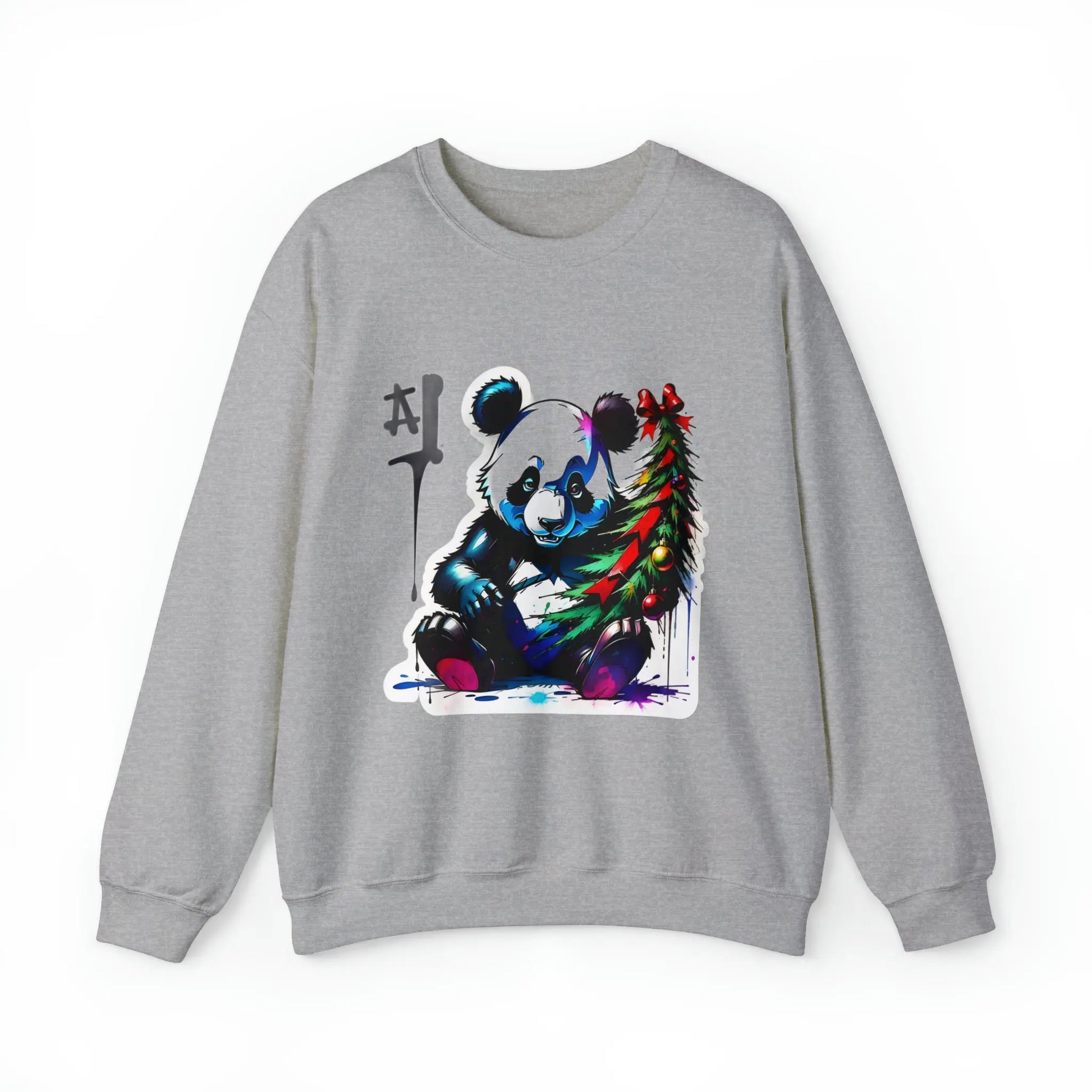 "The Christmas Panda: Spreader of Festive Joy" Sweatshirt(U.S) - RoosStyle Design