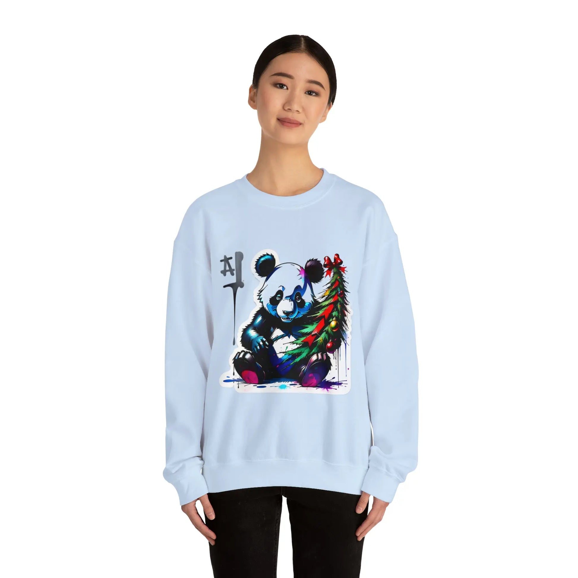 "The Christmas Panda: Spreader of Festive Joy" Sweatshirt(U.S) - RoosStyle Design