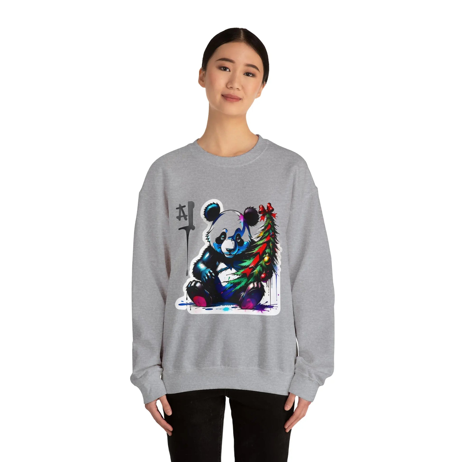 "The Christmas Panda: Spreader of Festive Joy" Sweatshirt(U.S) - RoosStyle Design