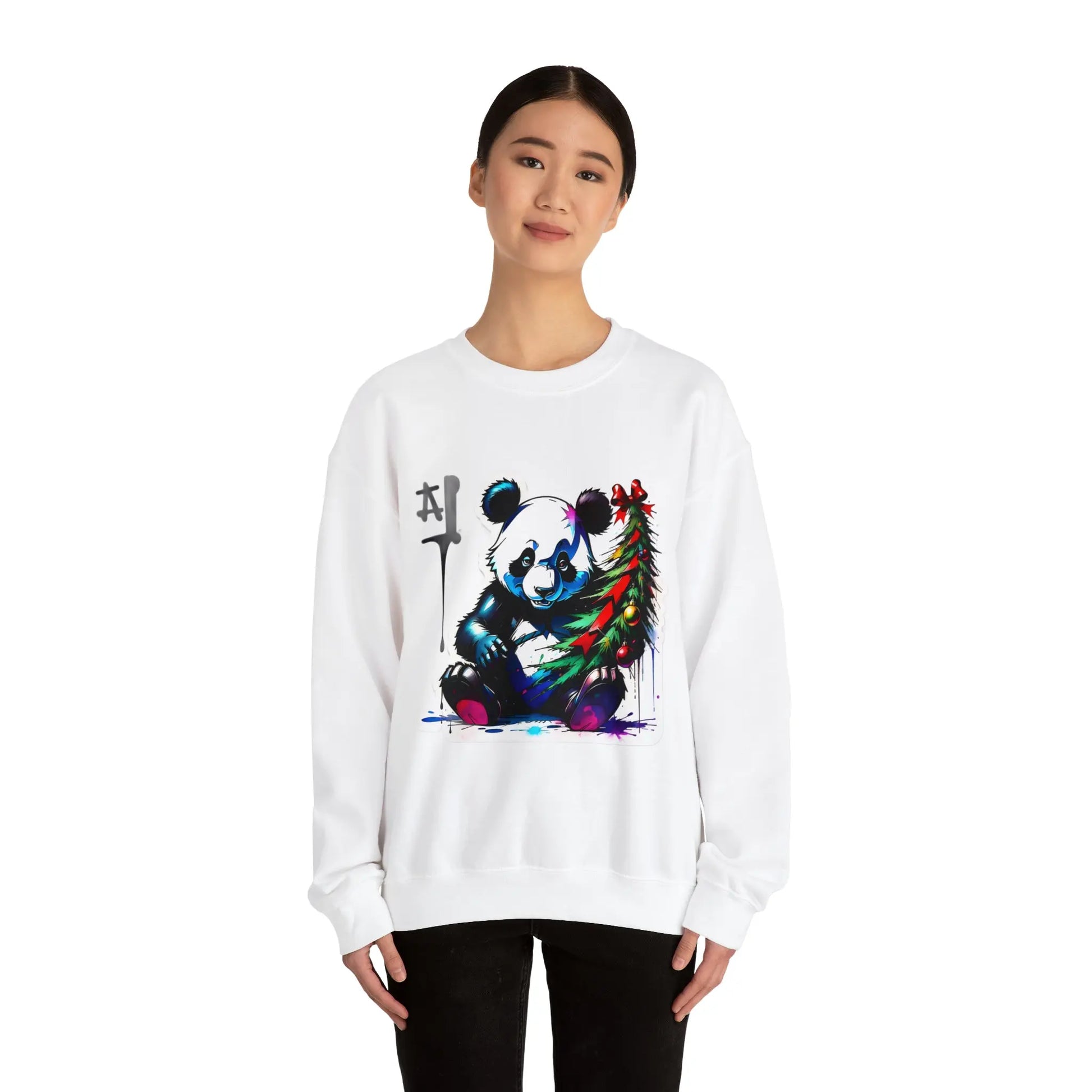 "The Christmas Panda: Spreader of Festive Joy" Sweatshirt(U.S) - RoosStyle Design